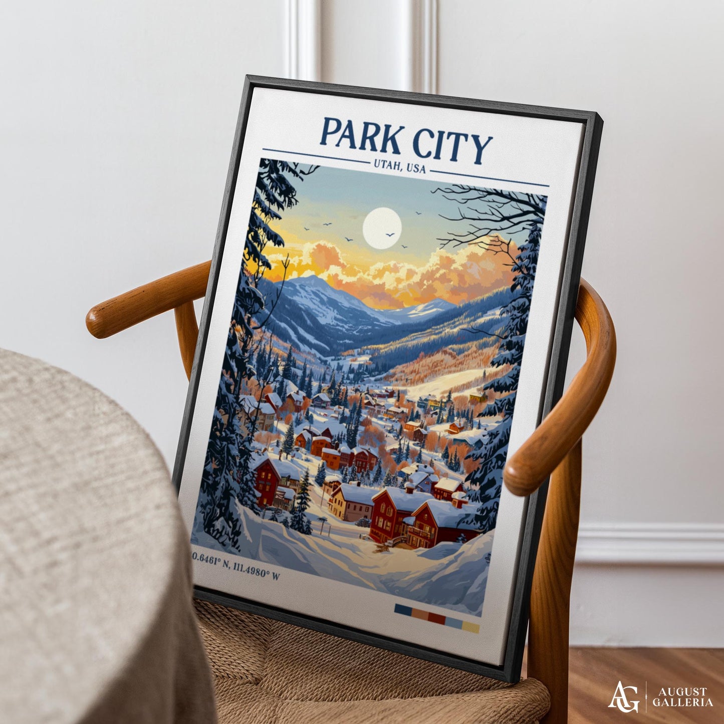 Park City Utah Retro Travel Print