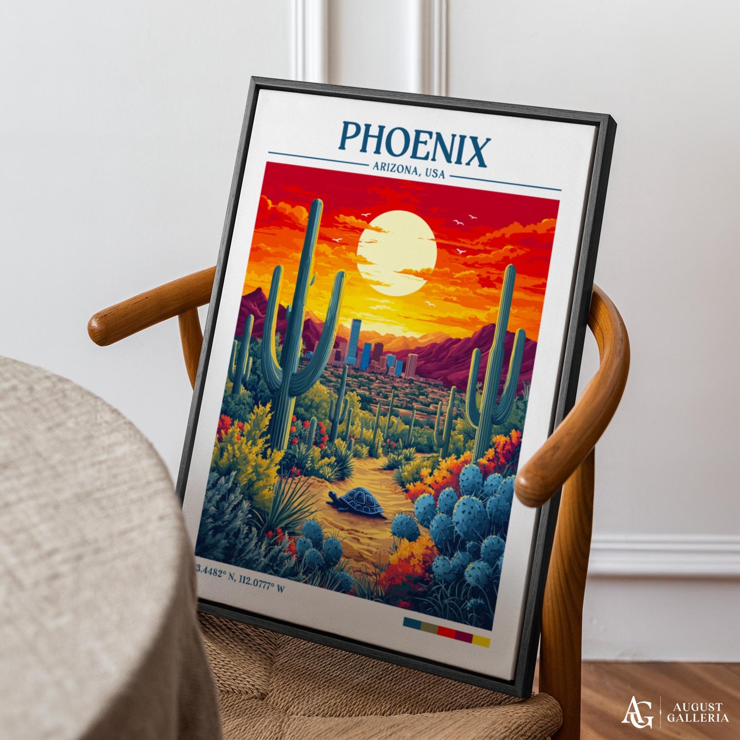 Phoenix Arizona Retro Travel Print