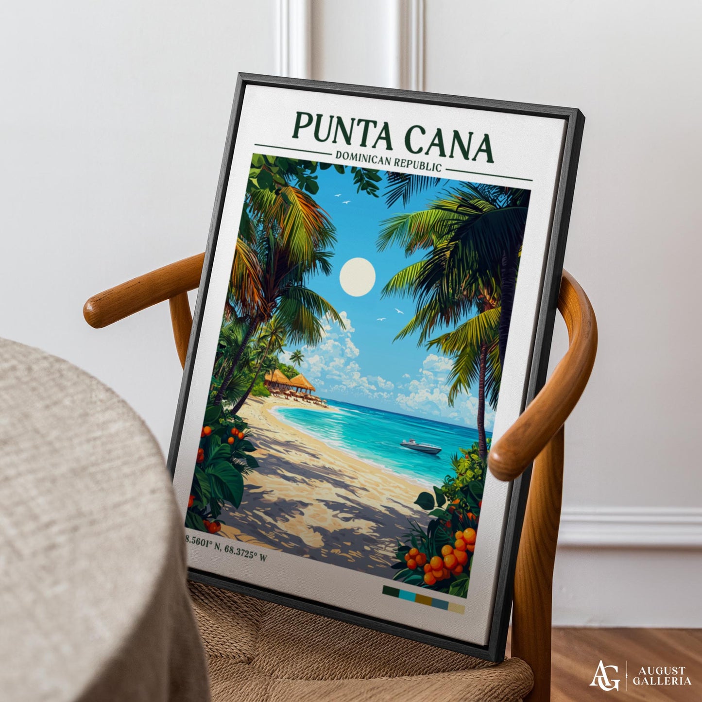Punta Cana Retro Travel Print