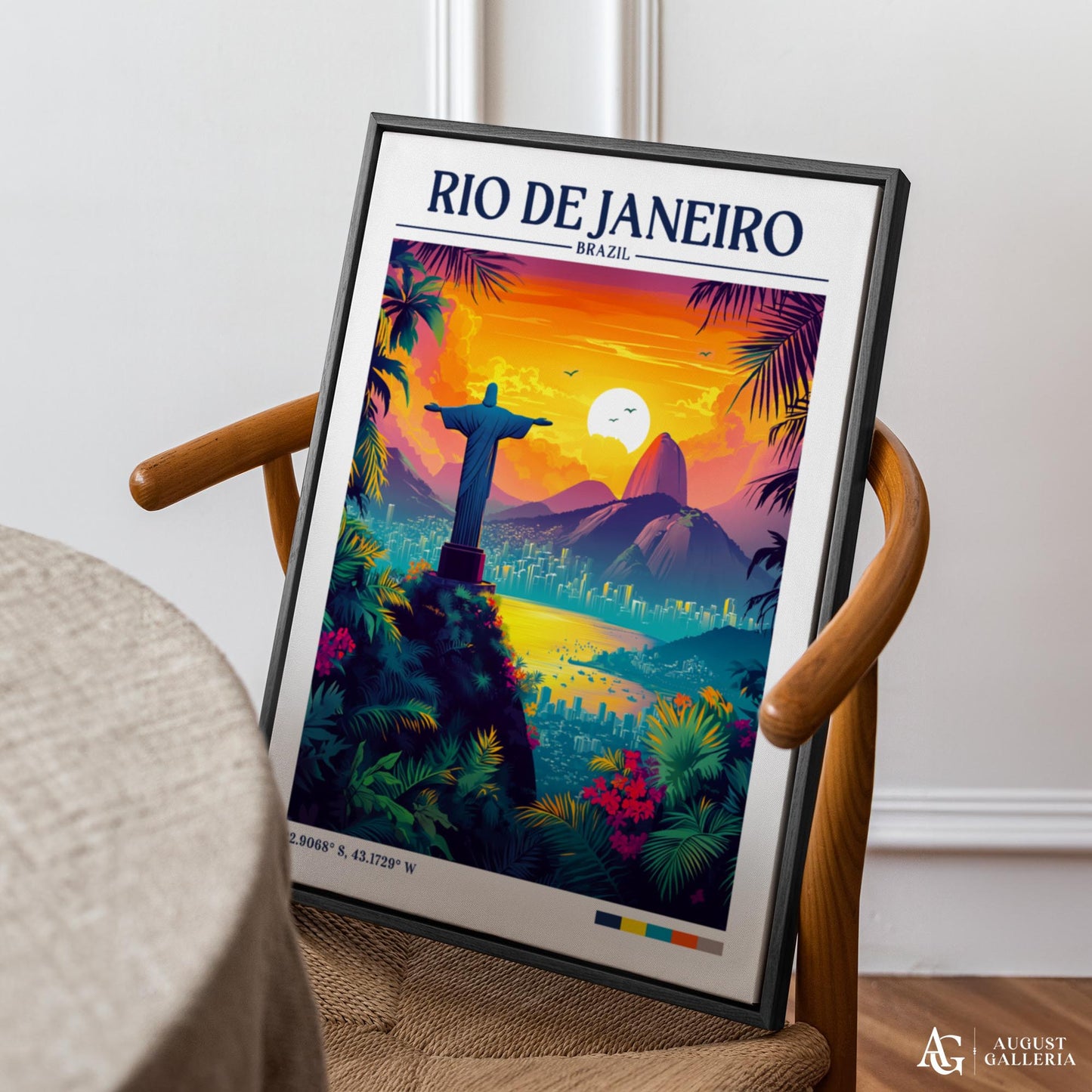 Rio de Janeiro Retro Travel Print