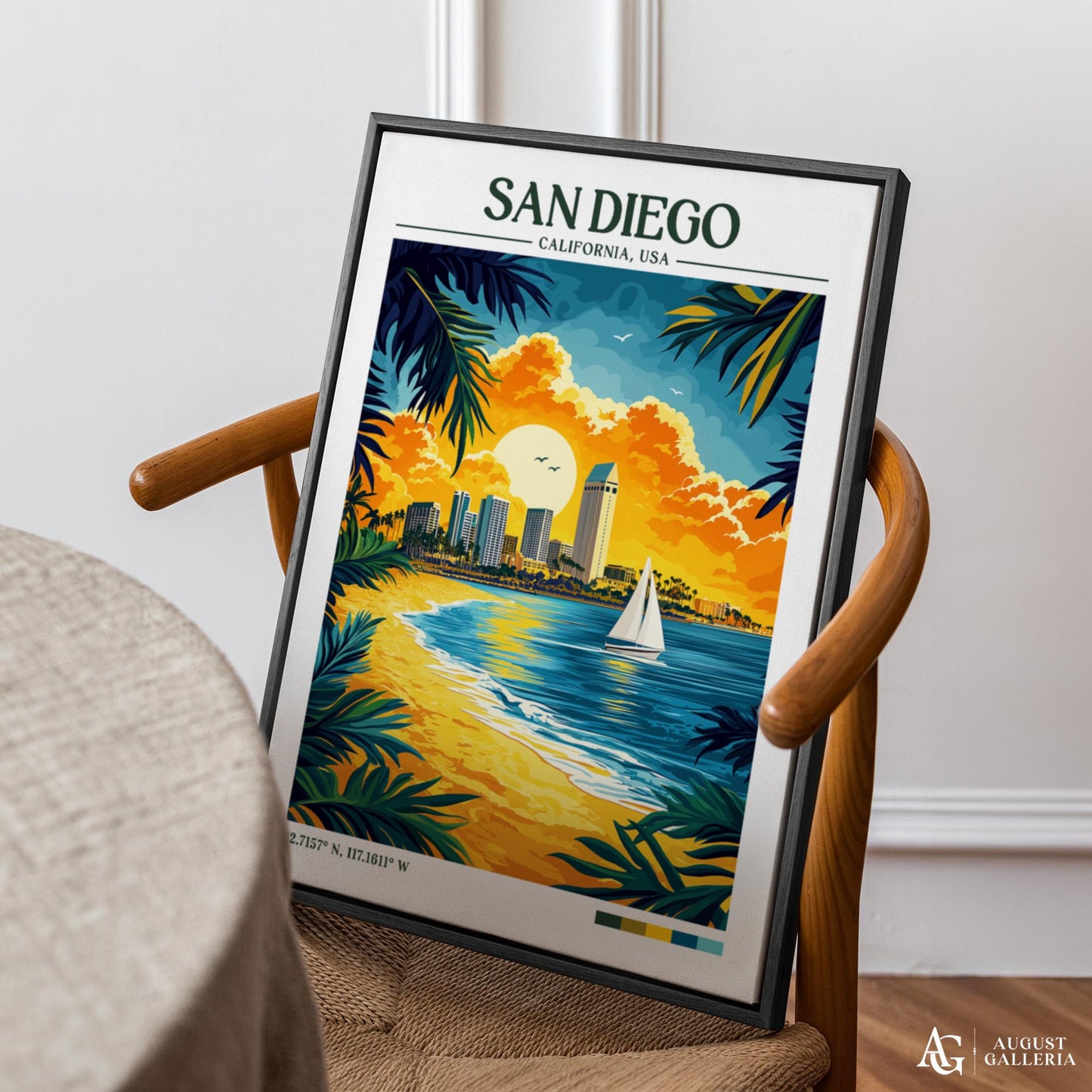 San Diego Retro Travel Print