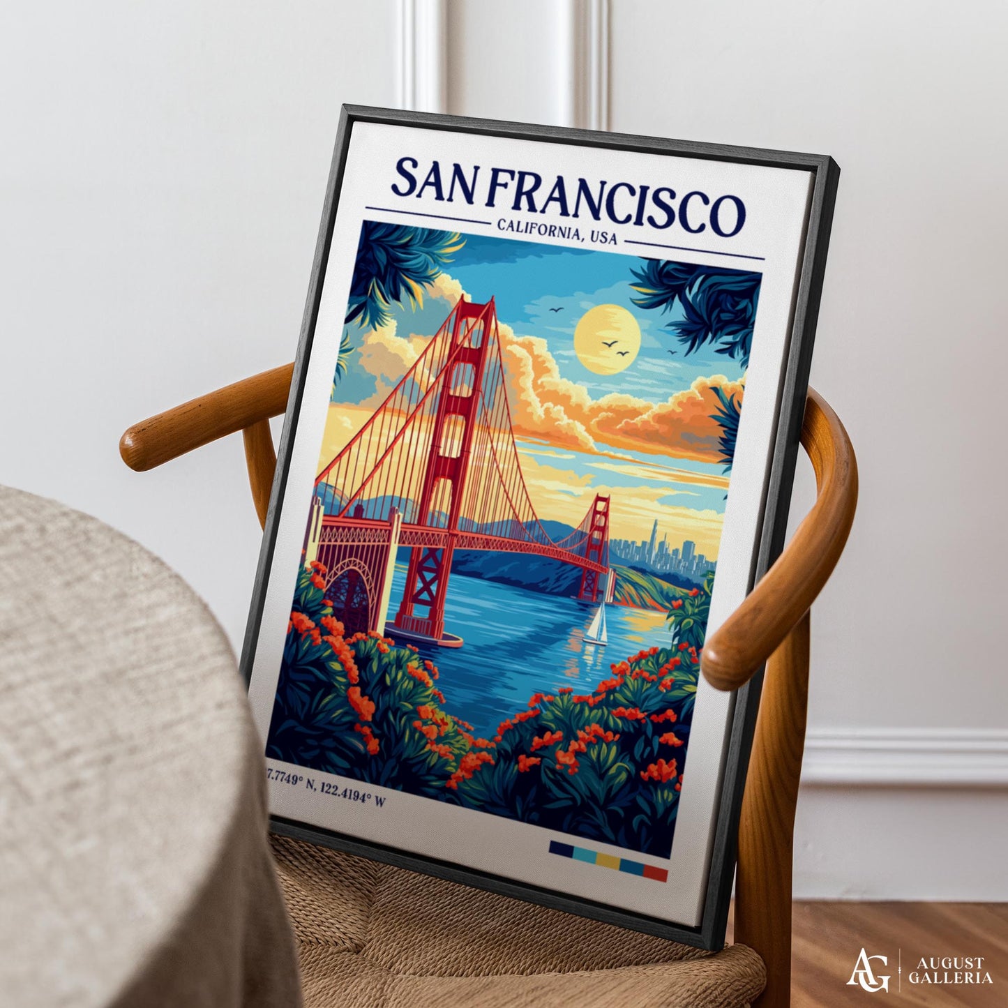 San Francisco Retro Travel Print