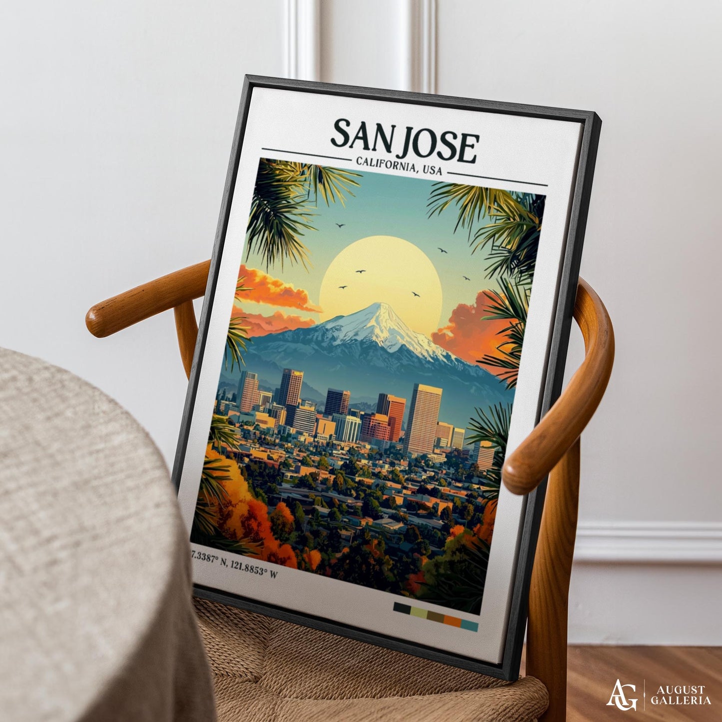 San Jose Retro Travel Print
