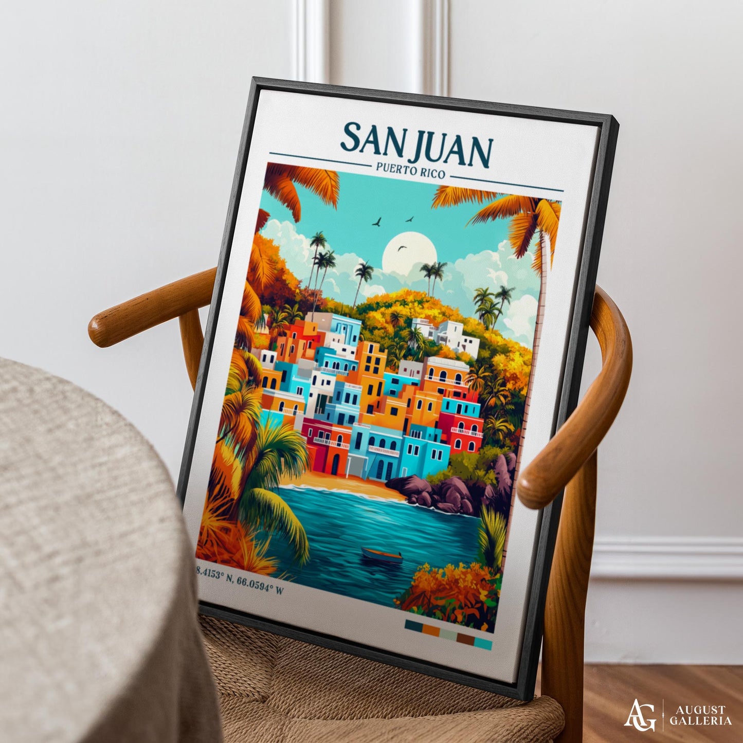San Juan Retro Travel Print
