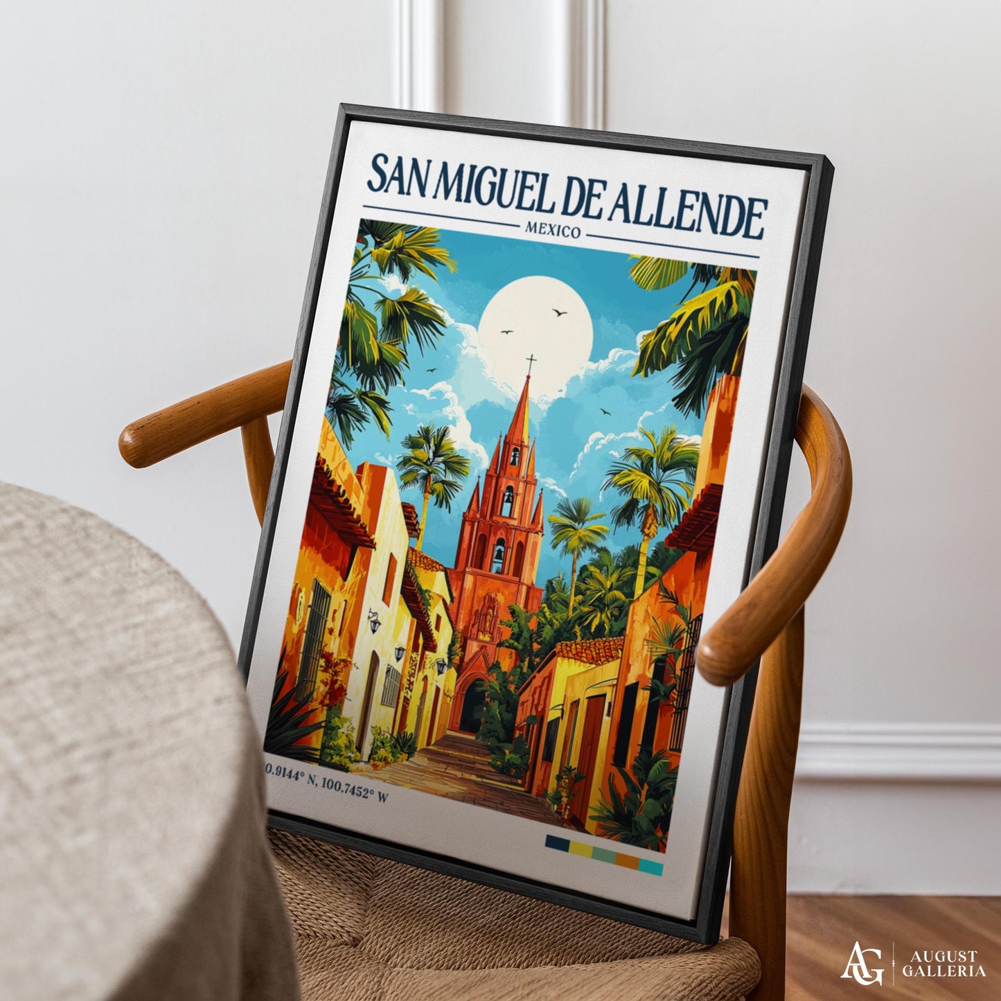 San Miguel de Allende Retro Travel Print