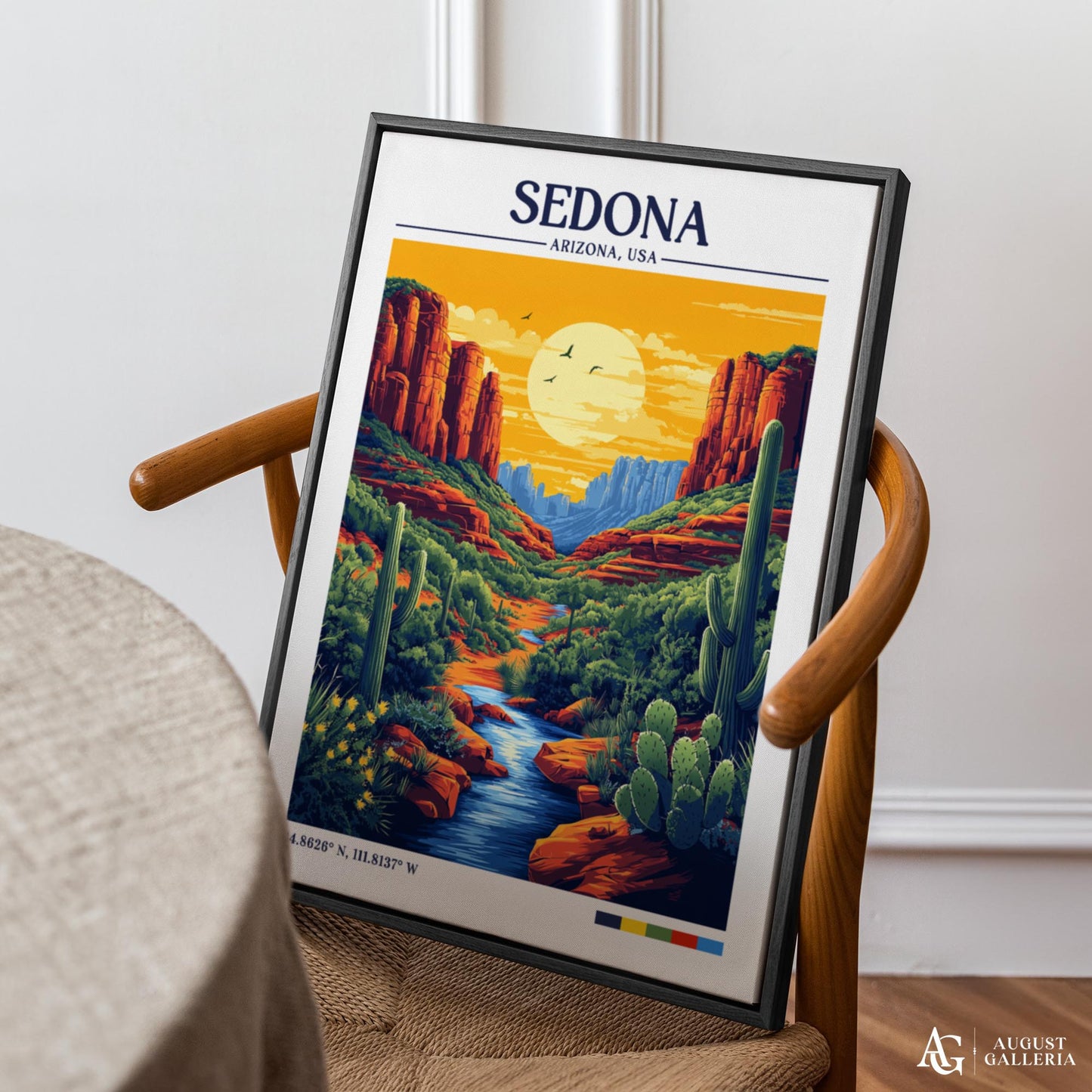 Sedona Arizona Retro Travel Print