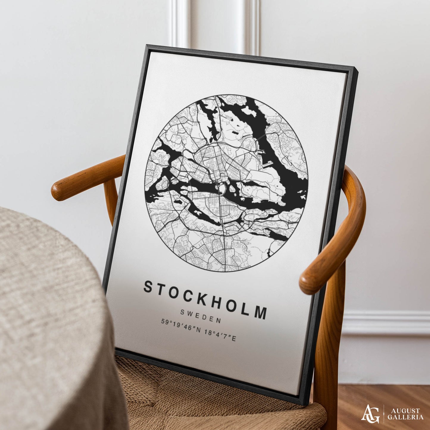 Stockholm Minimalist Map