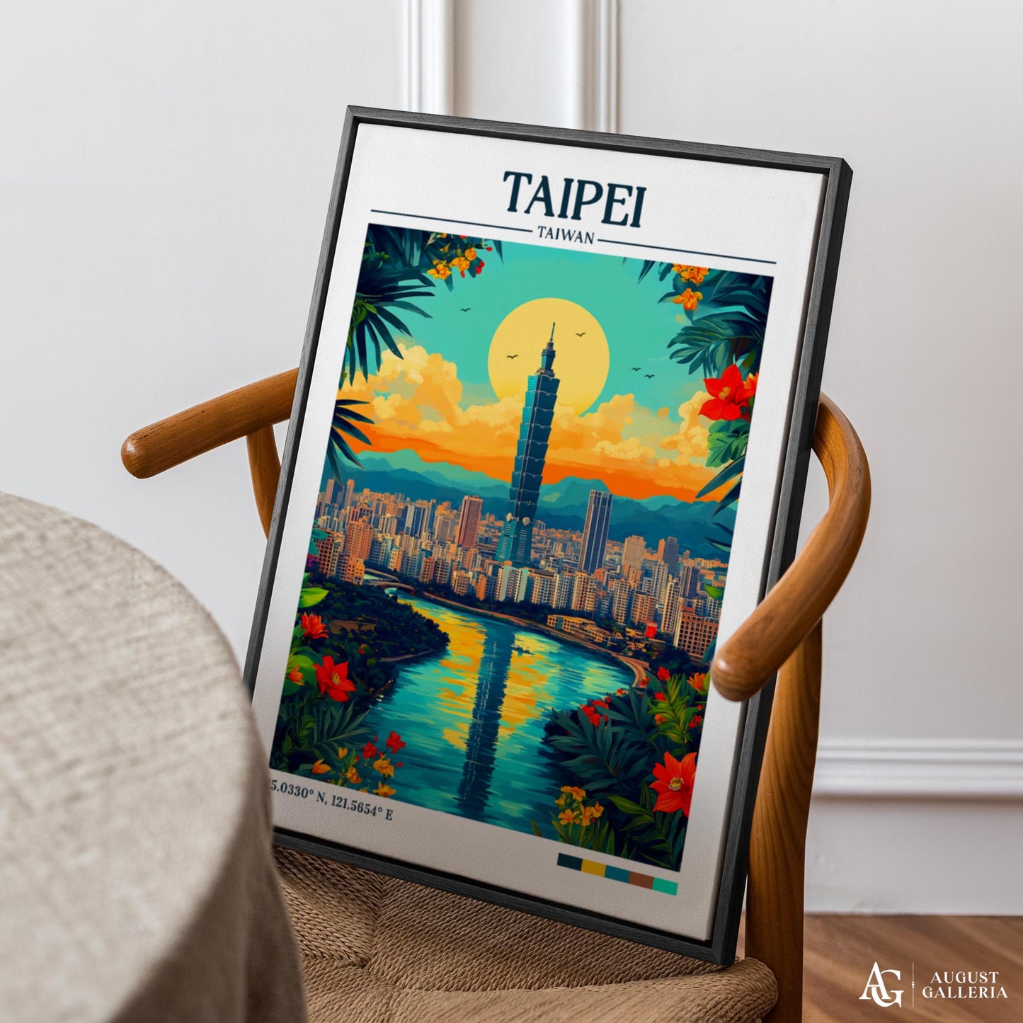 Taipei Retro Travel Print