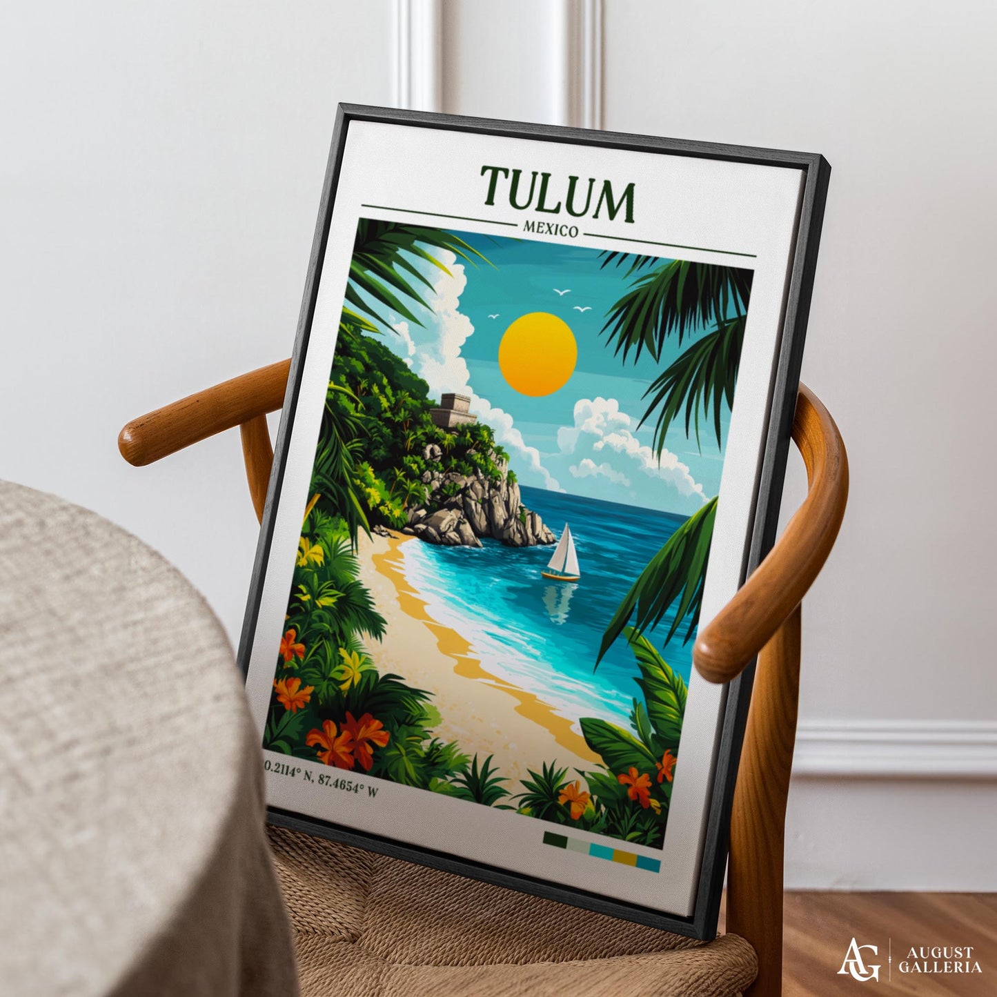Tulum Mexico Travel Print