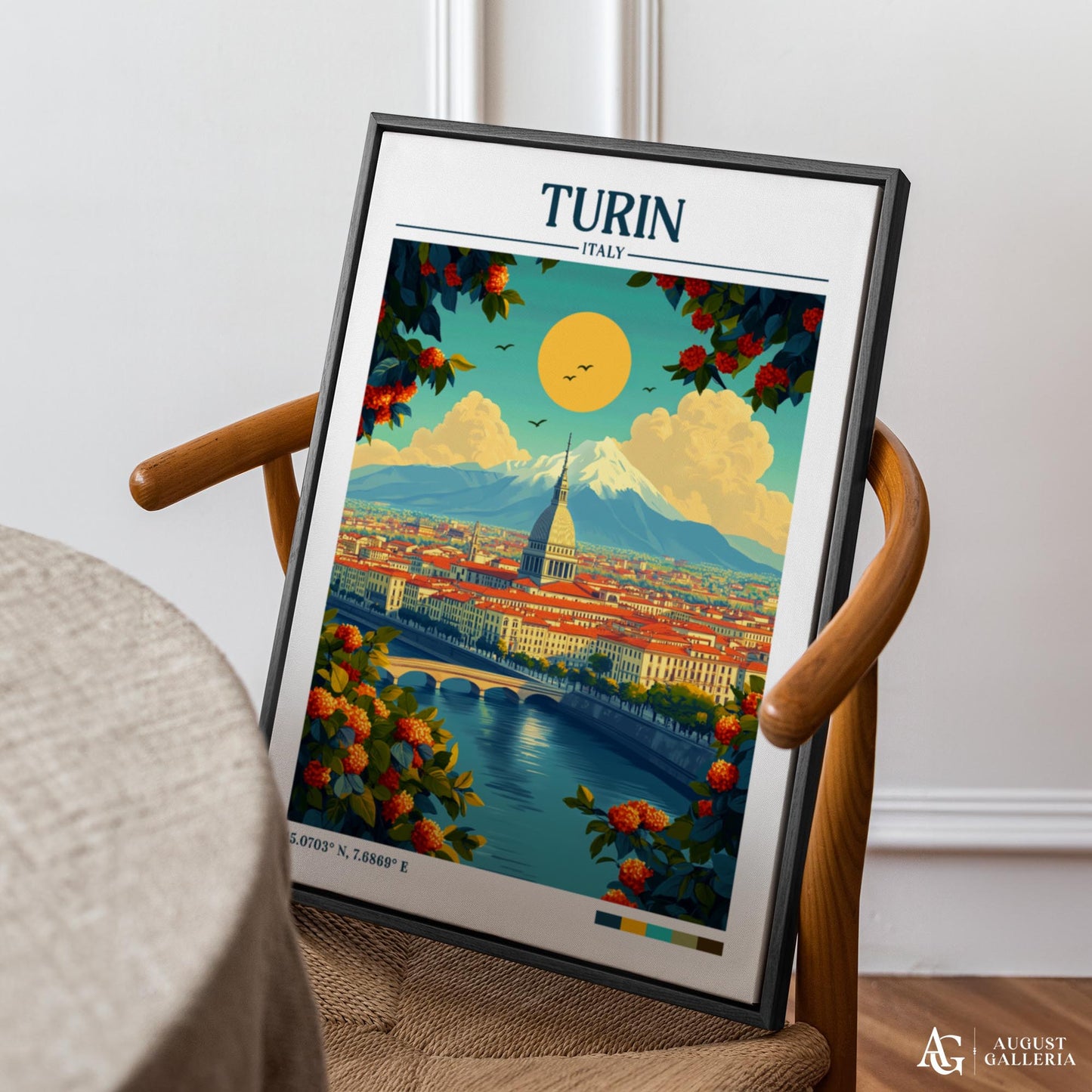 Turin Retro Travel Print