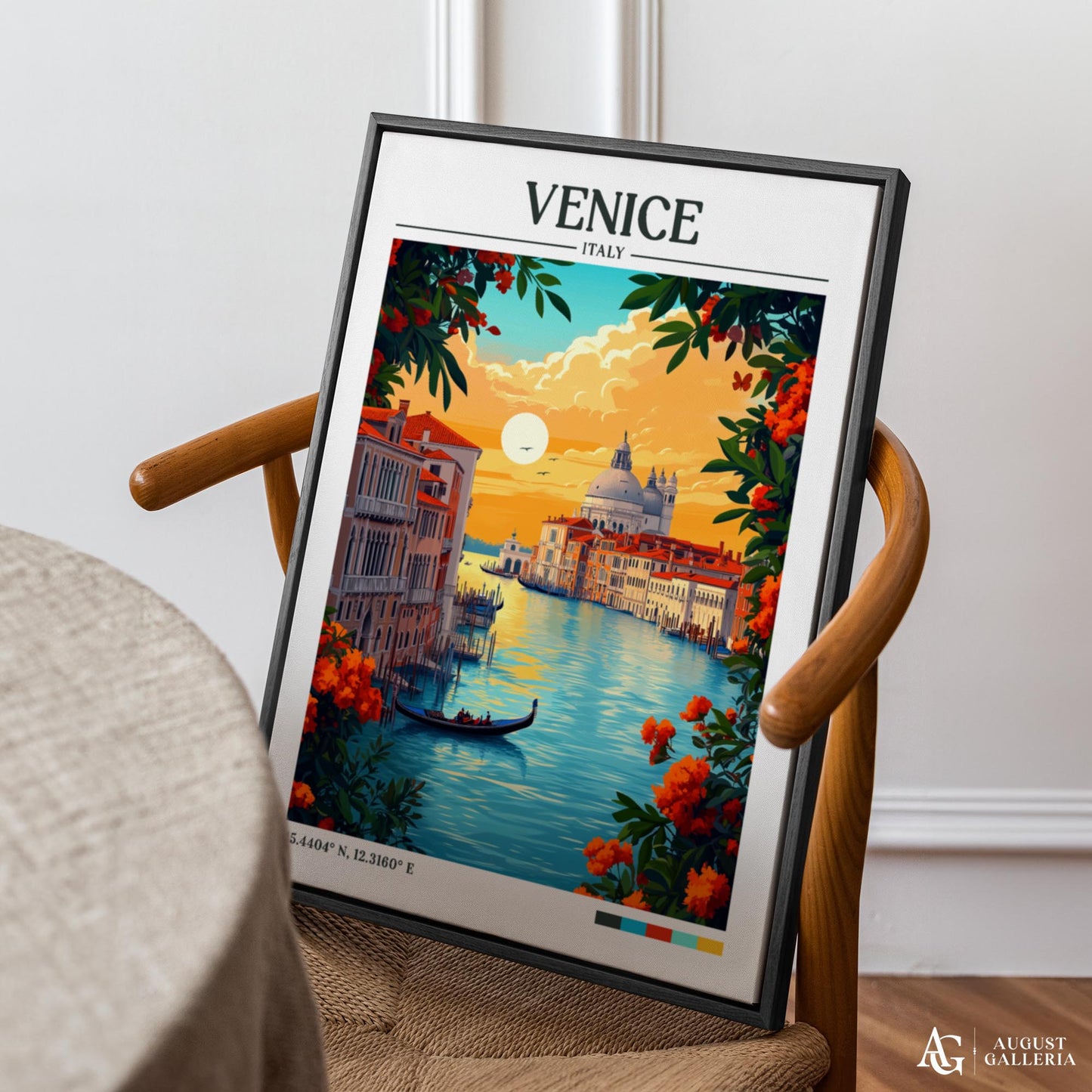 Venice Italy Retro Travel Print