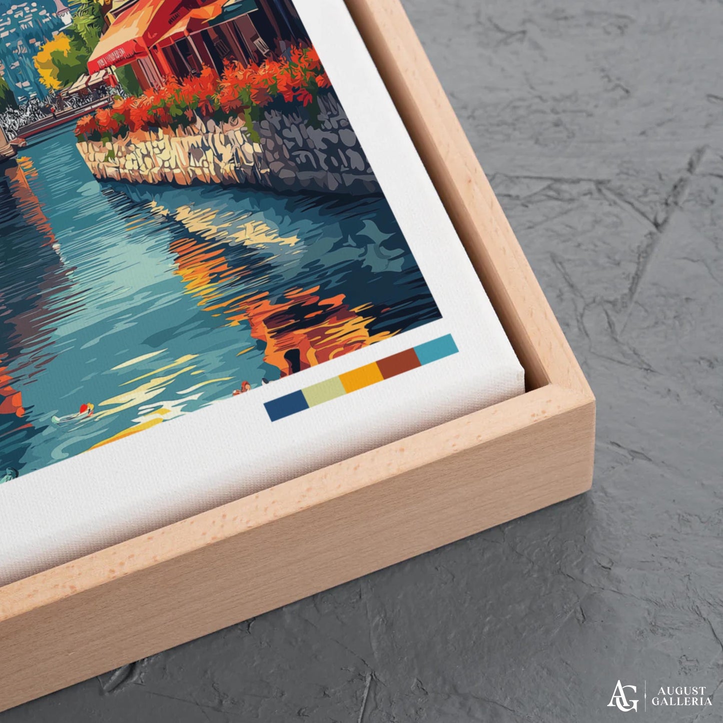 Annecy France Retro Travel Print