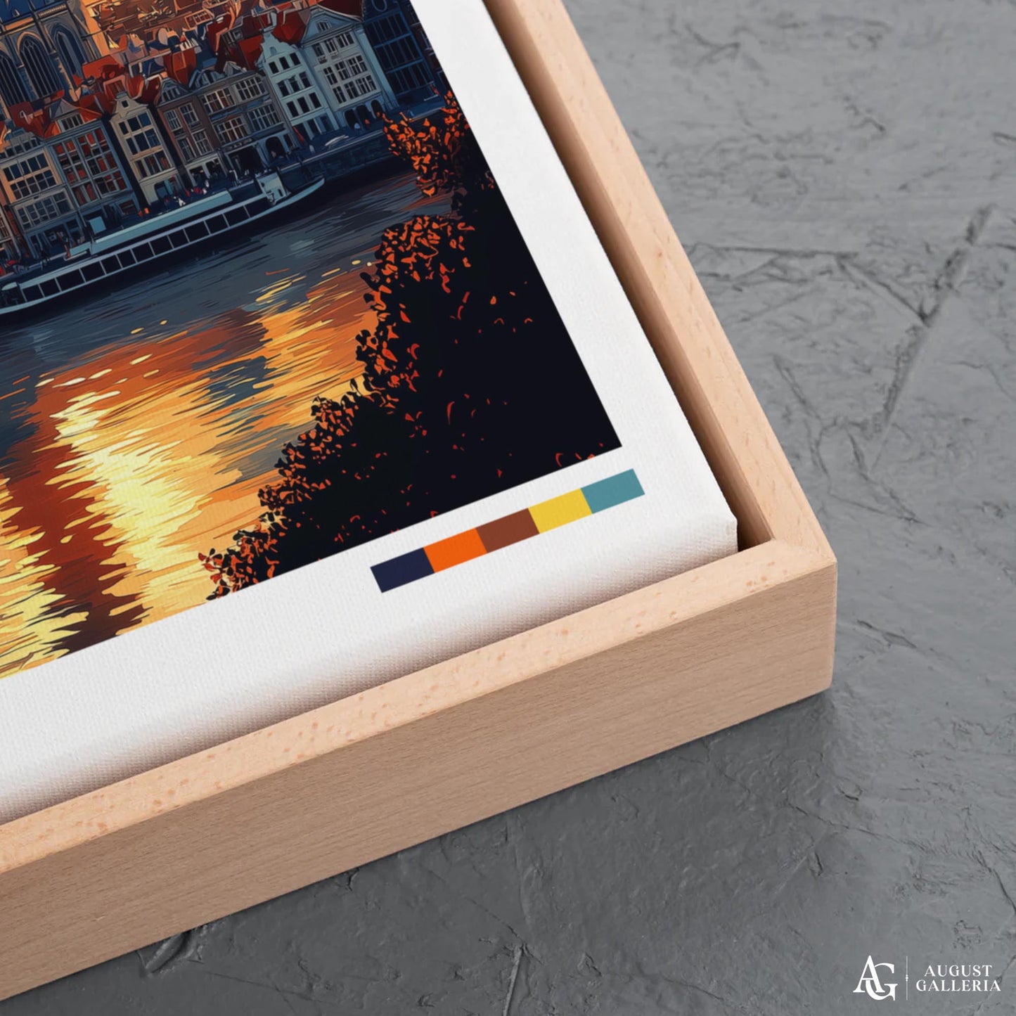 Antwerp Belgium Retro Travel Print