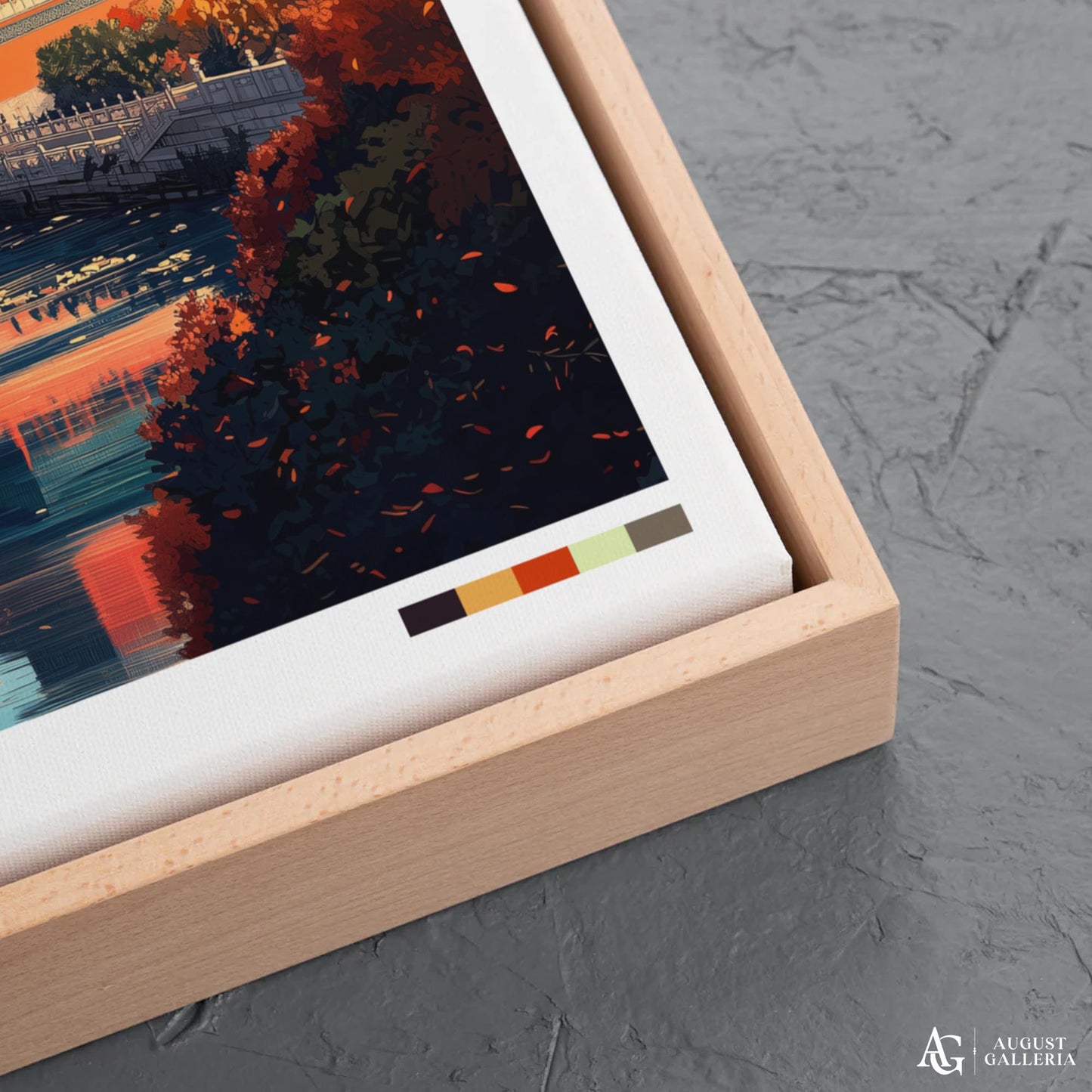 Beijing China Retro Travel Print
