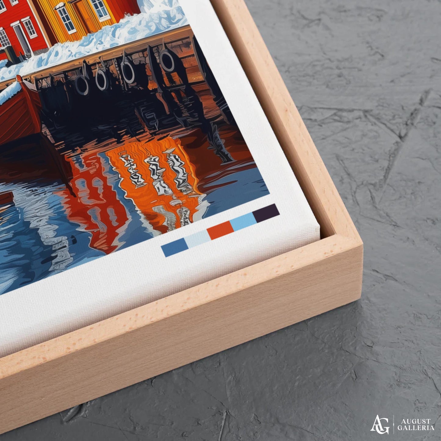 Bergen Norway Retro Travel Print