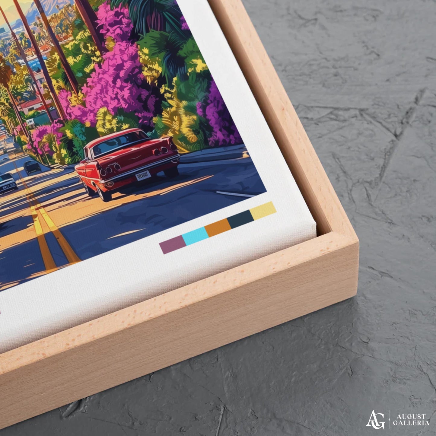 Beverly Hills Retro Travel Print