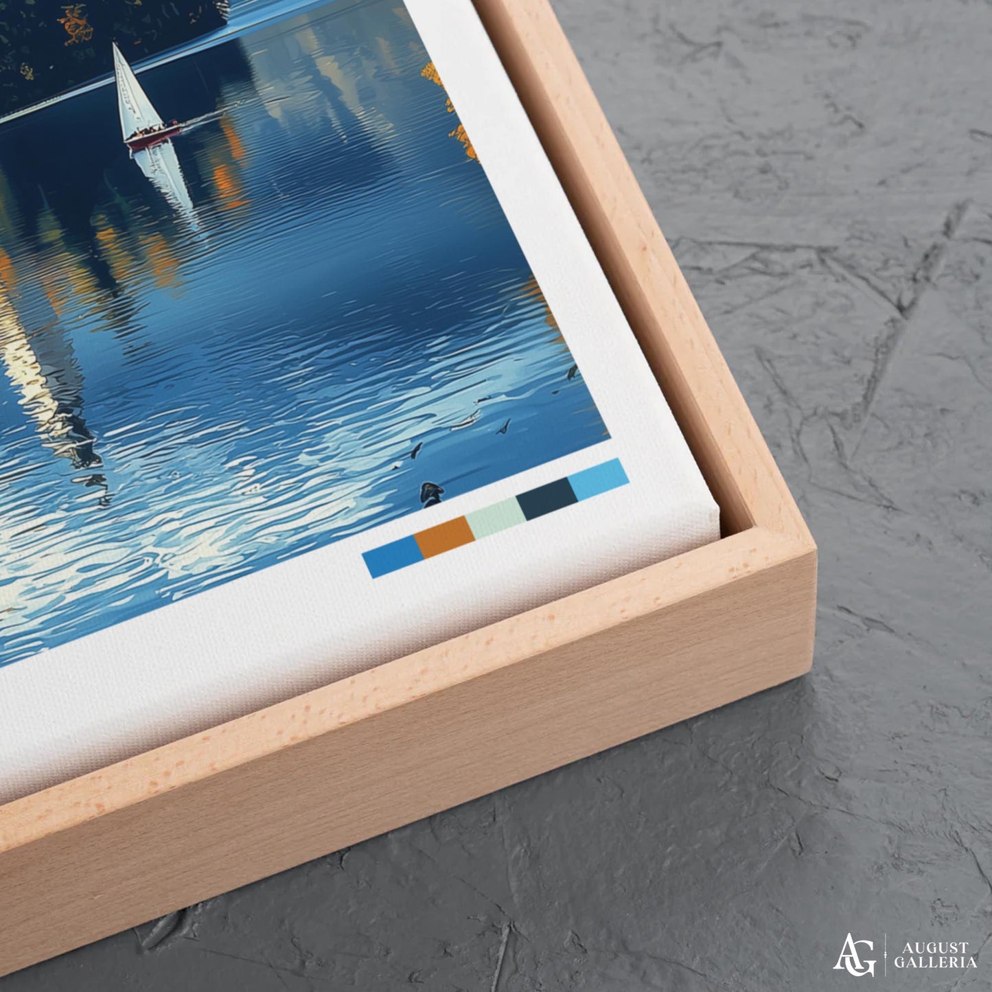Bled Slovenia Retro Travel Print