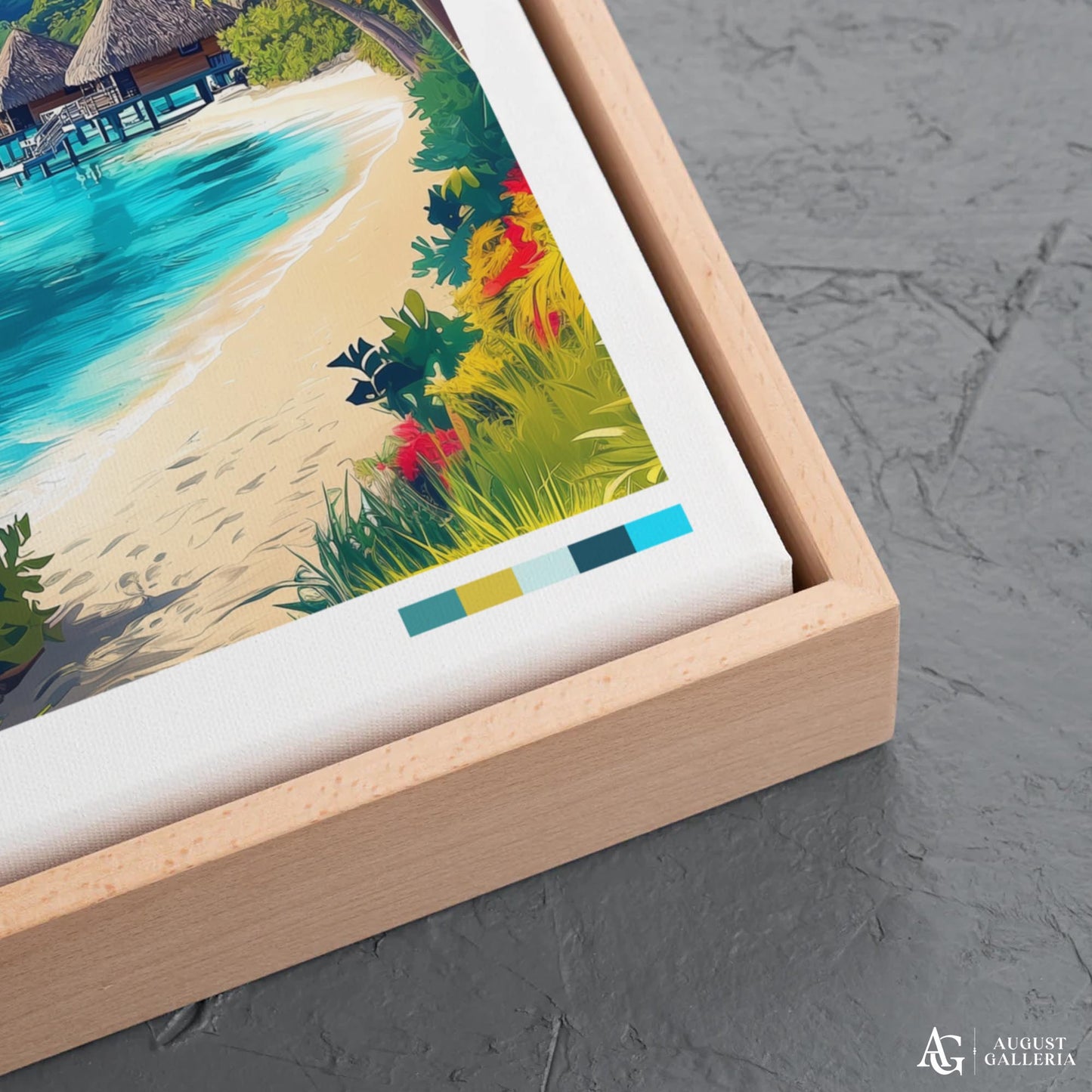 Bora Bora Retro Travel Print