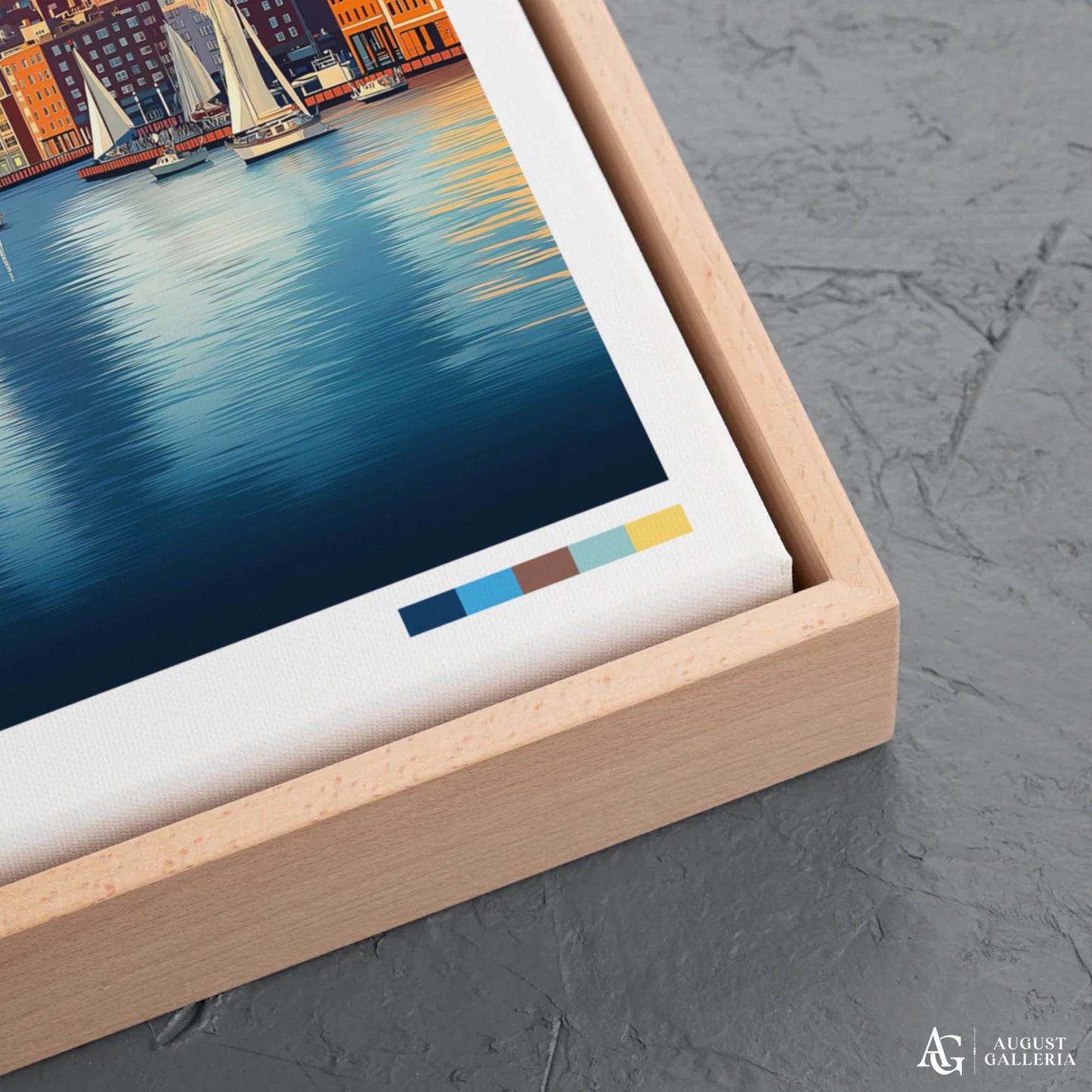 Boston Massachusetts Retro Travel Print