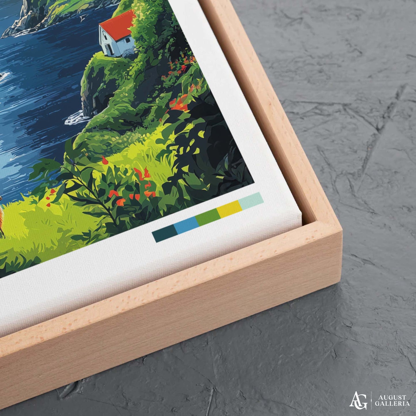 Faroe Islands Retro Travel Print