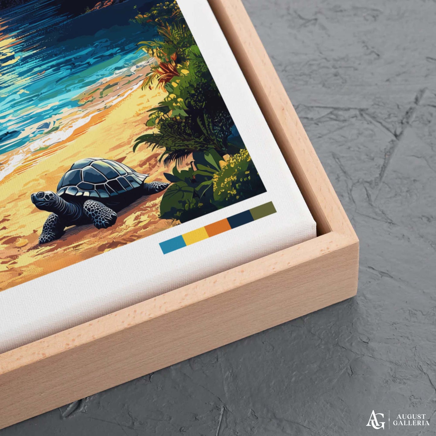 Galápagos Islands Retro Travel Print