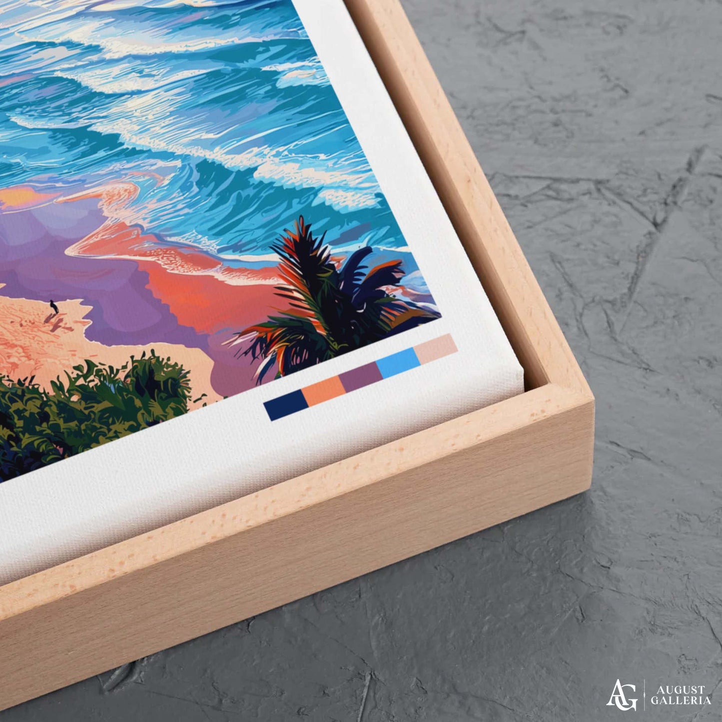 Gold Coast Australia Retro Travel Print