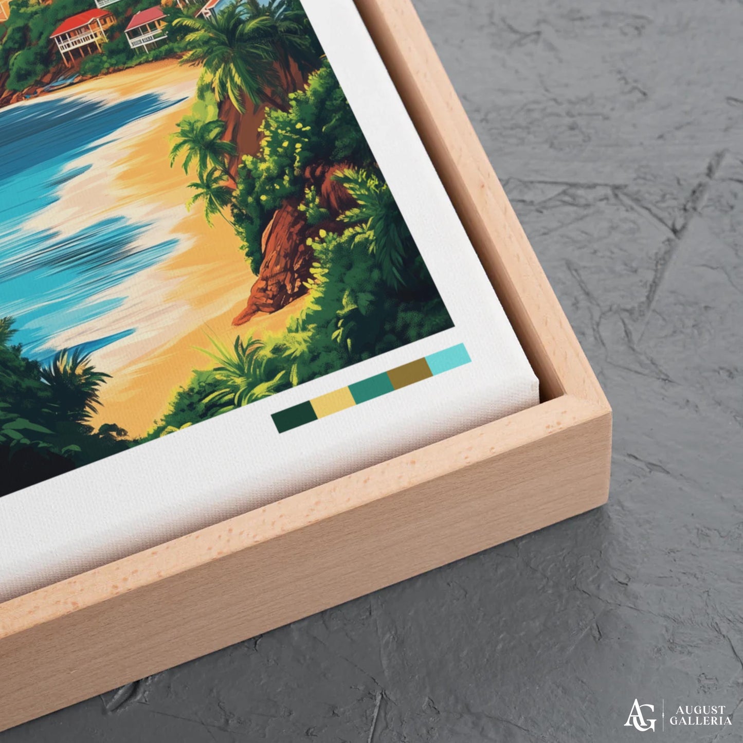 Grenada Caribbean Retro Travel Print