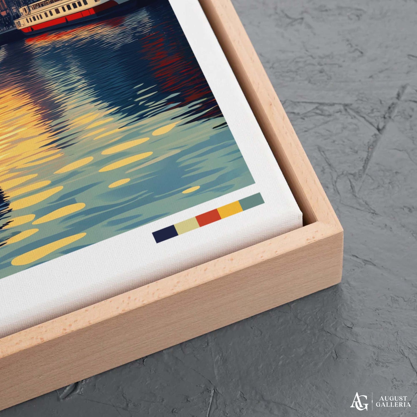 Hamburg Germany Retro Travel Print