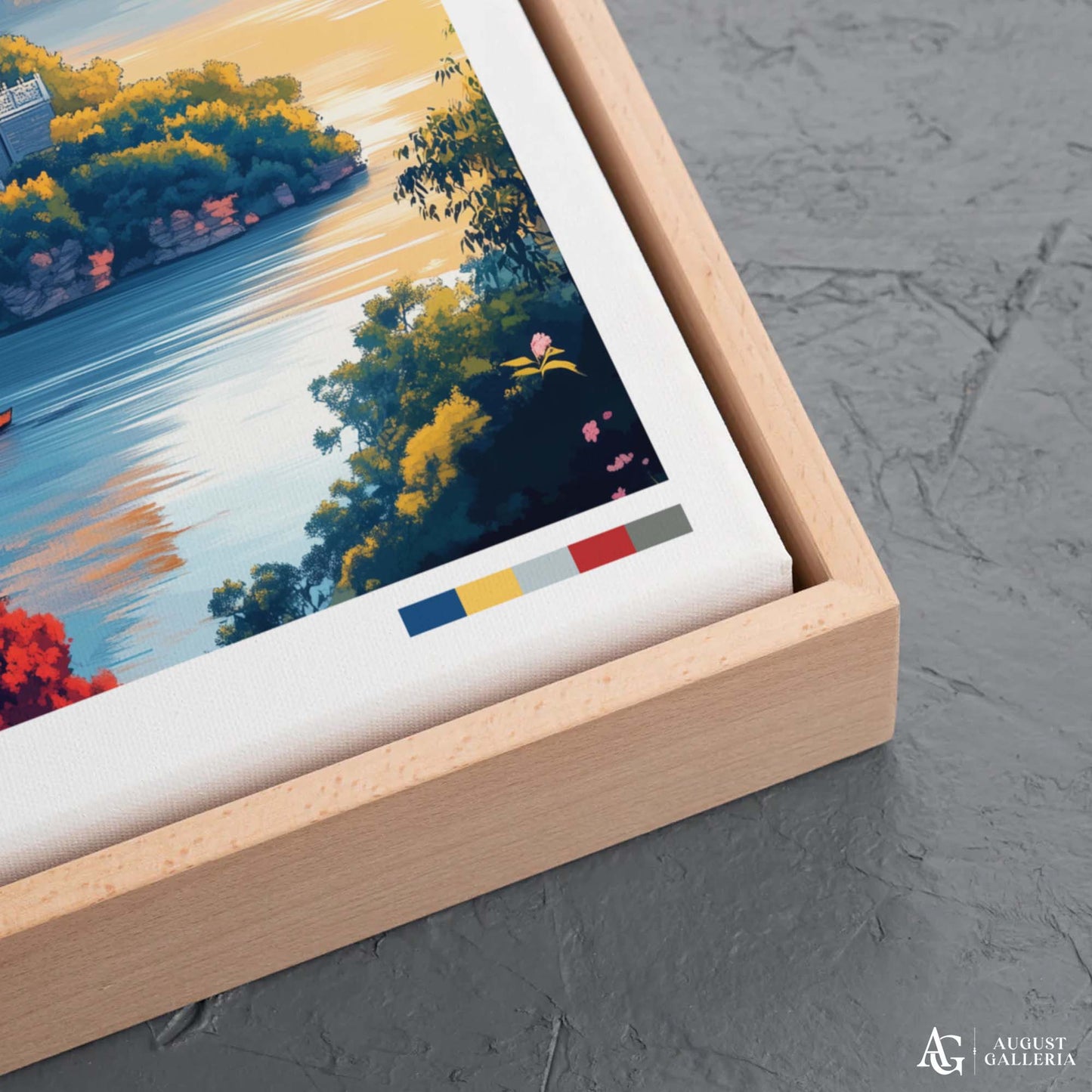 Hangzhou China Retro Travel Print