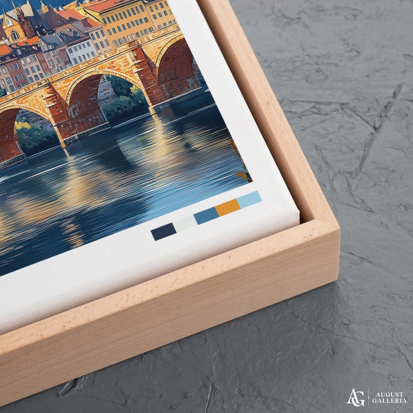 Heidelberg Germany Retro Travel Print