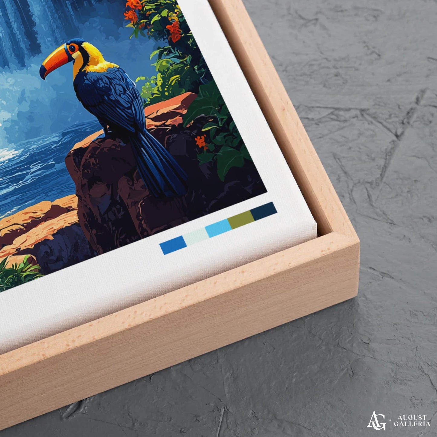 Iguazu Falls Retro Travel Print