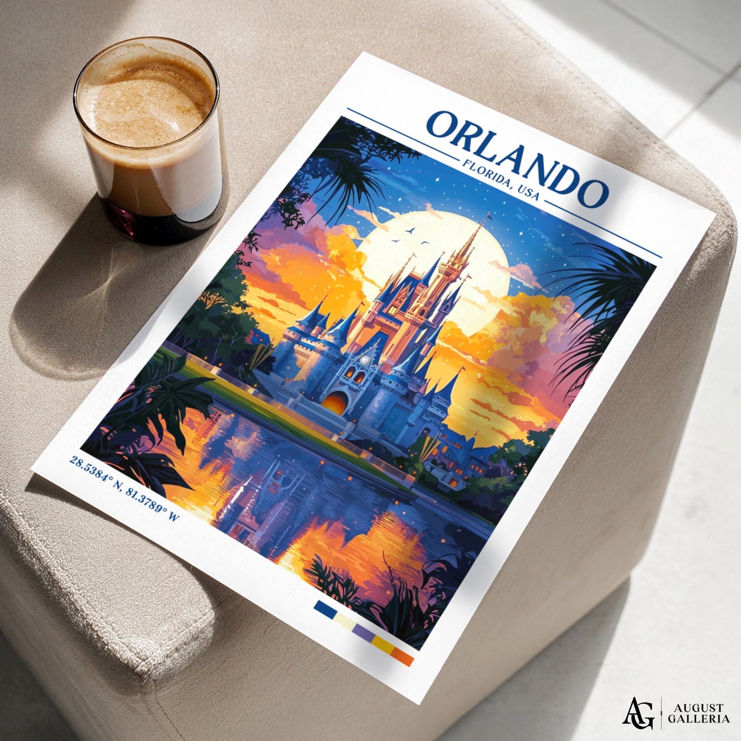 Orlando Florida Retro Travel Print