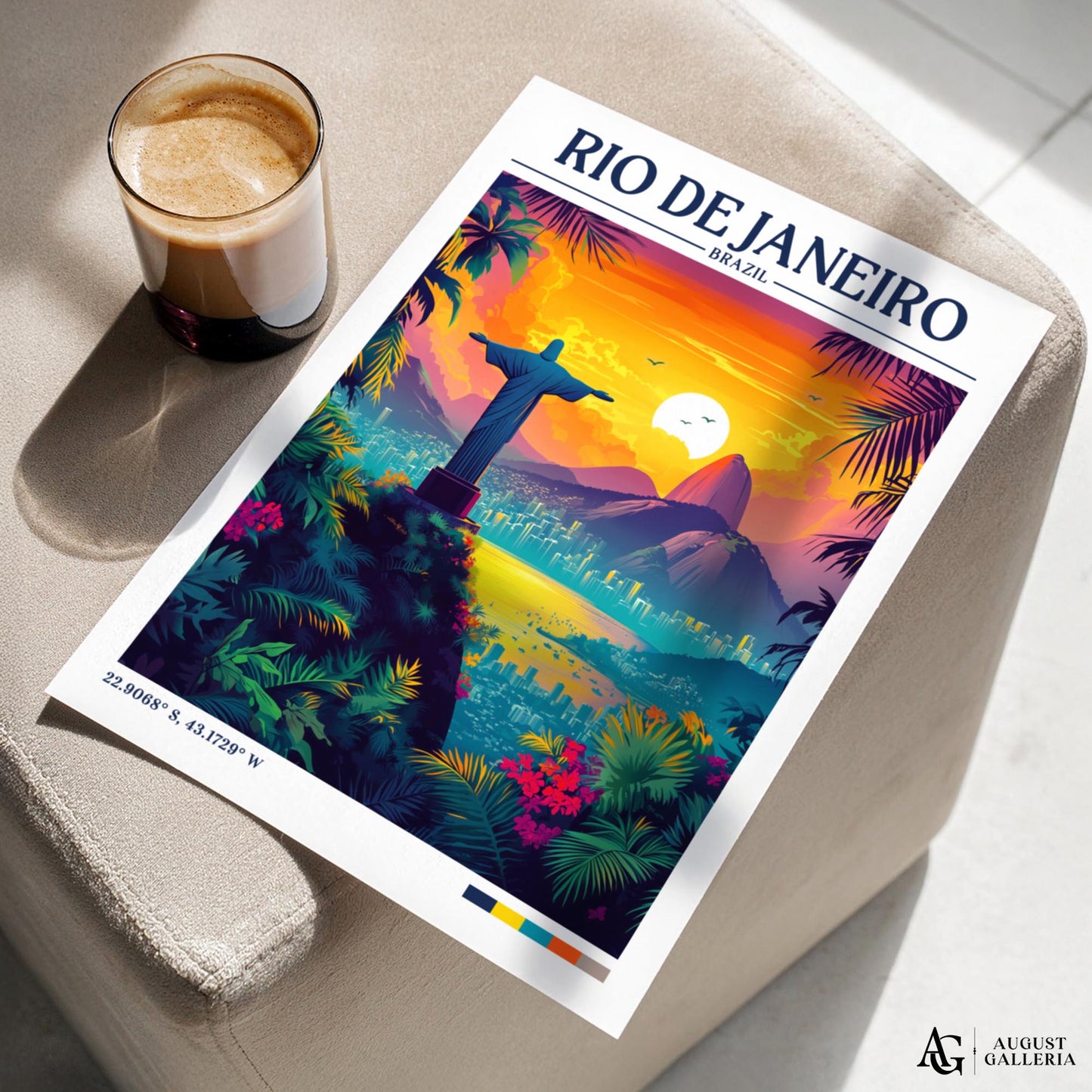 Rio de Janeiro Retro Travel Print