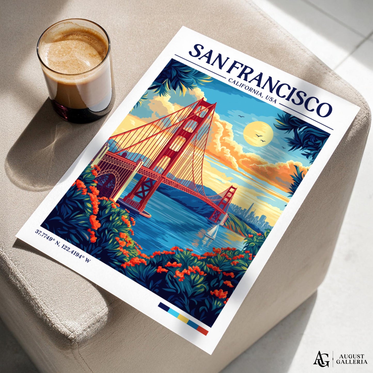 San Francisco Retro Travel Print