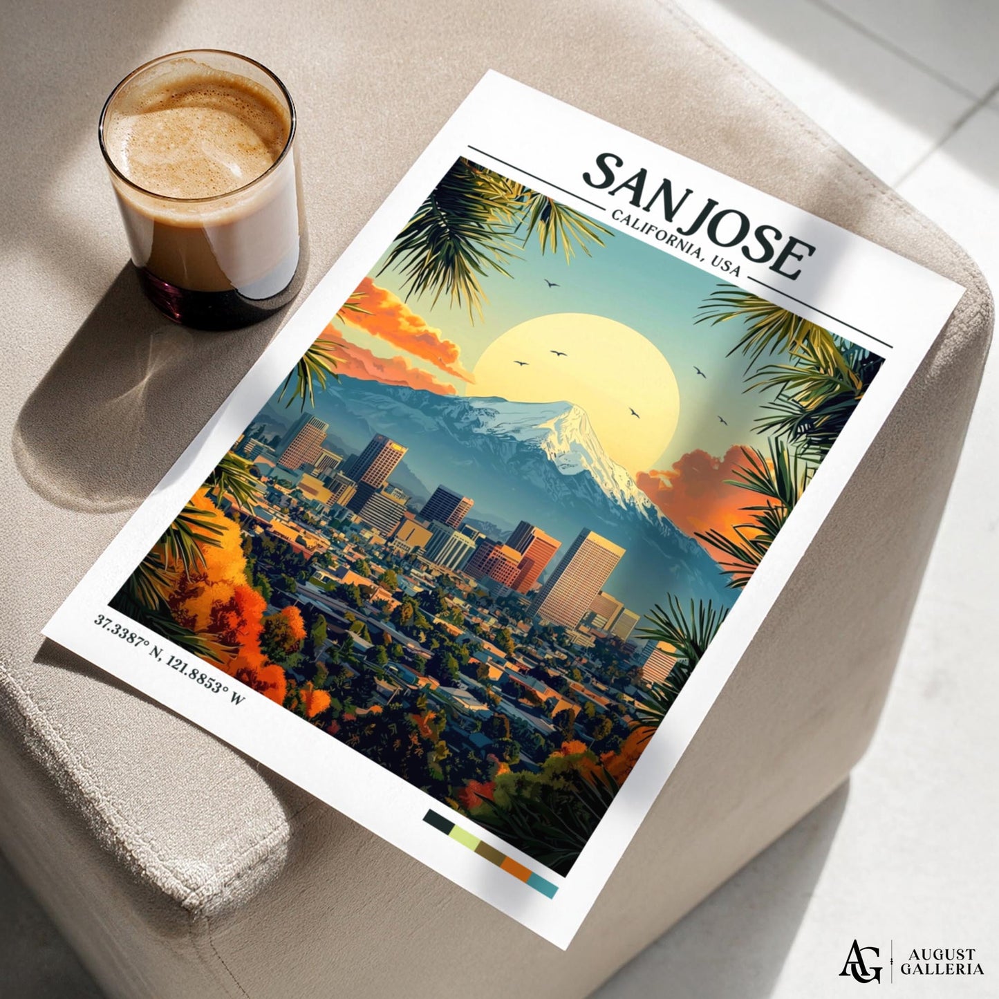 San Jose Retro Travel Print