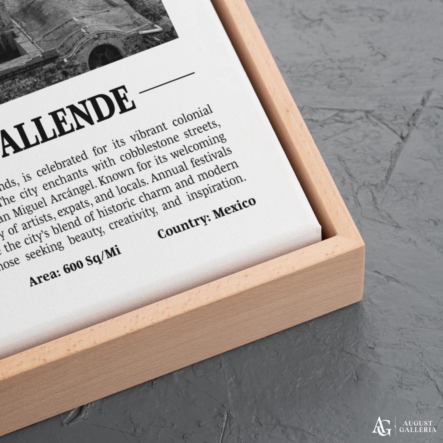 San Miguel de Allende Black & White City Print