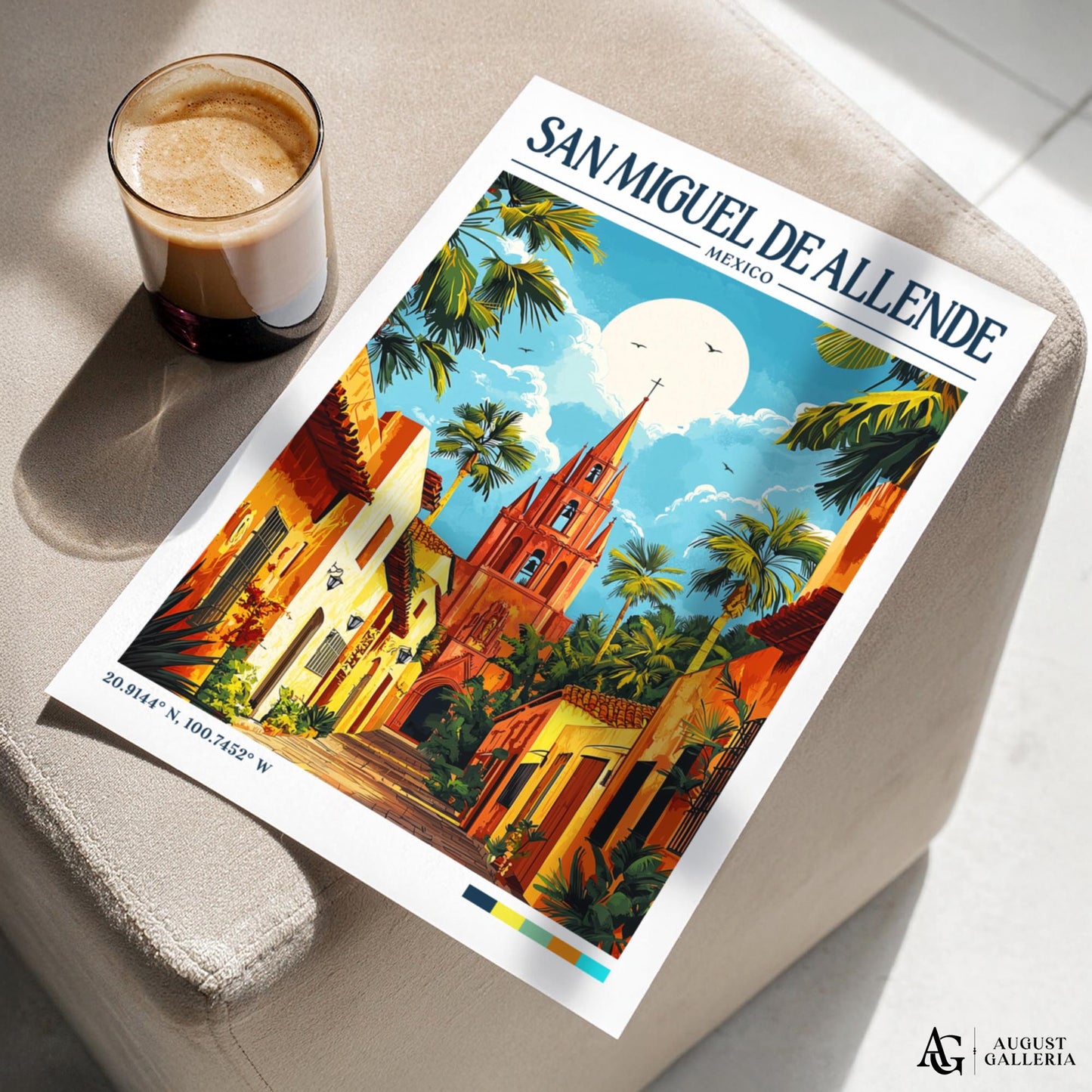 San Miguel de Allende Retro Travel Print