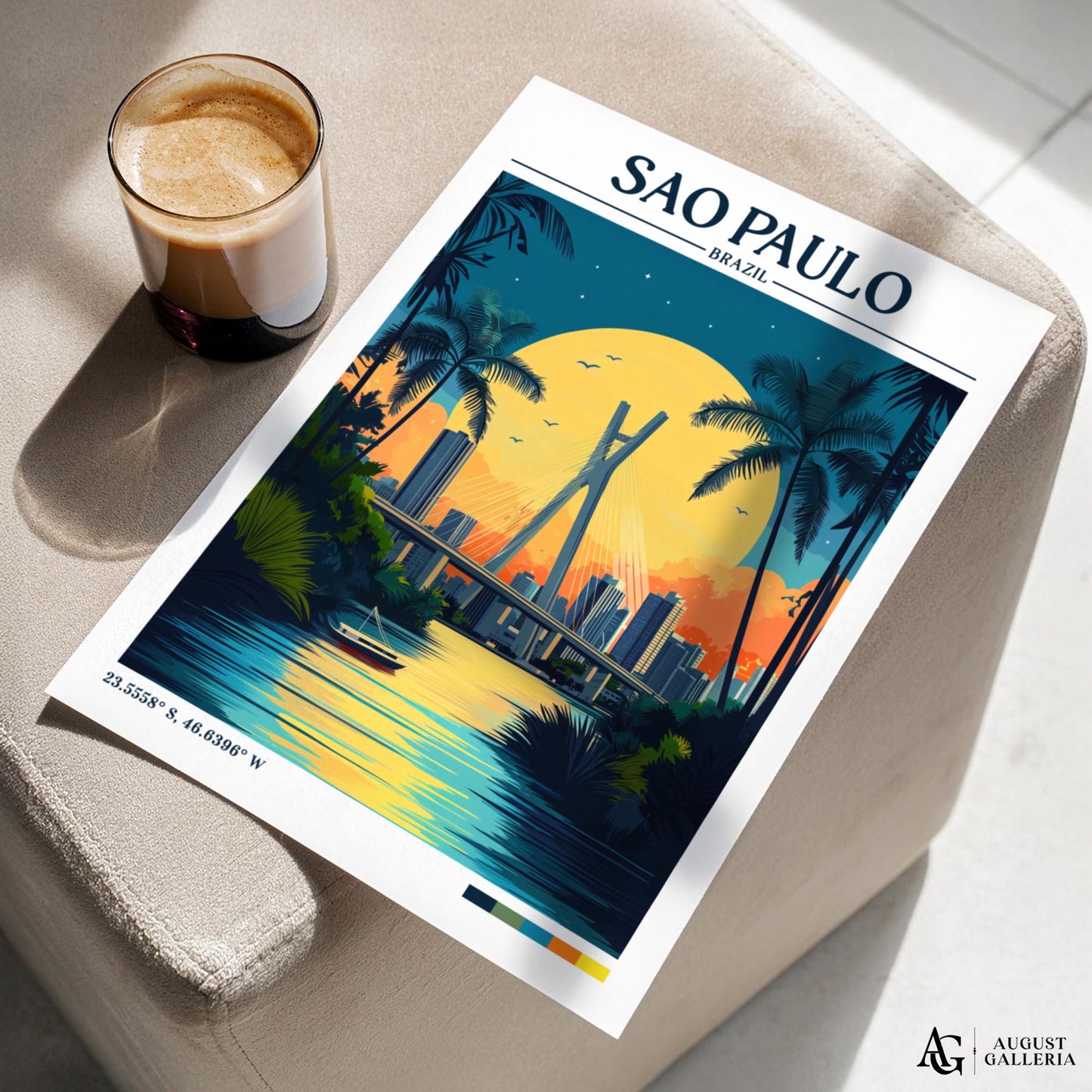 São Paulo Retro Travel Print