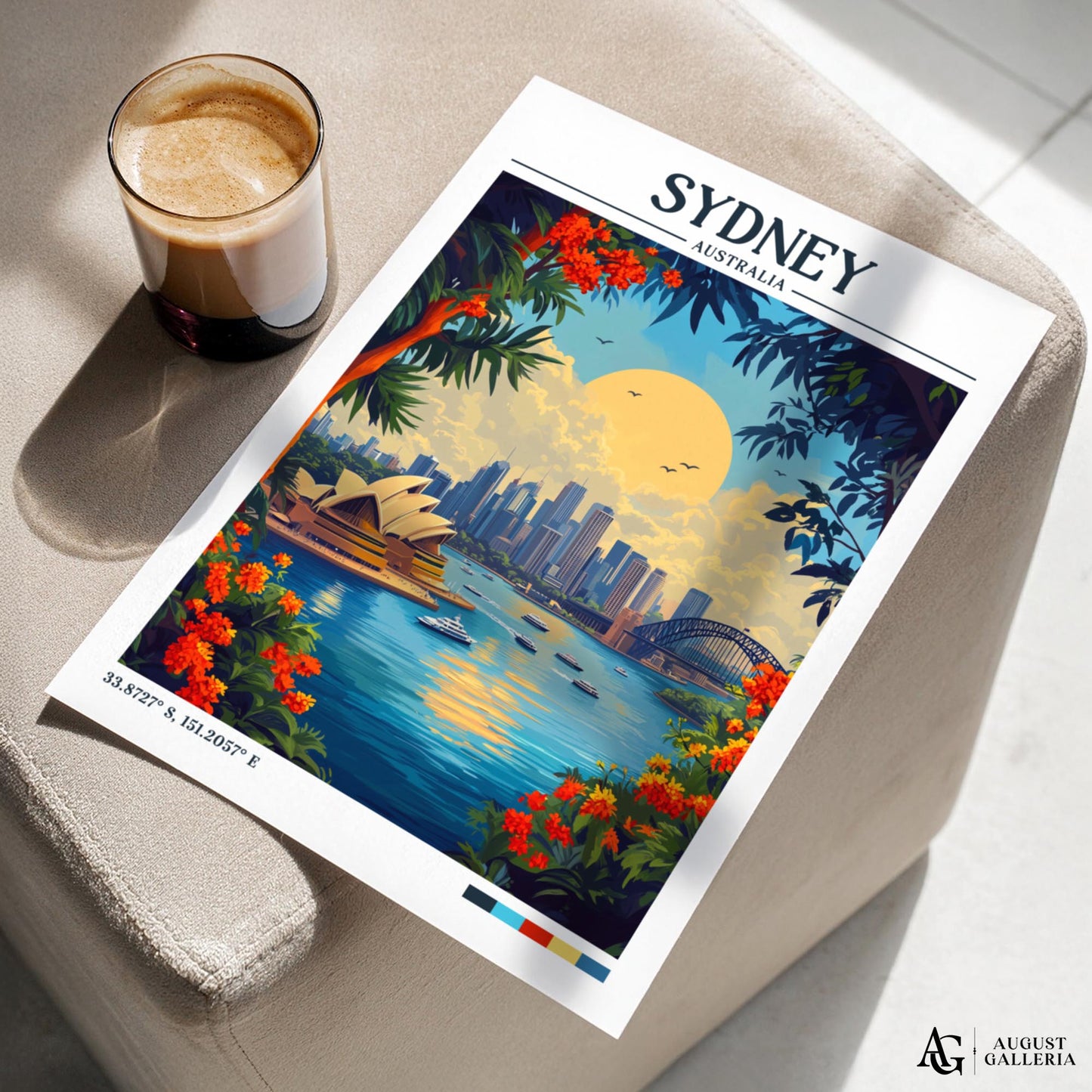 Sydney Retro Travel Print