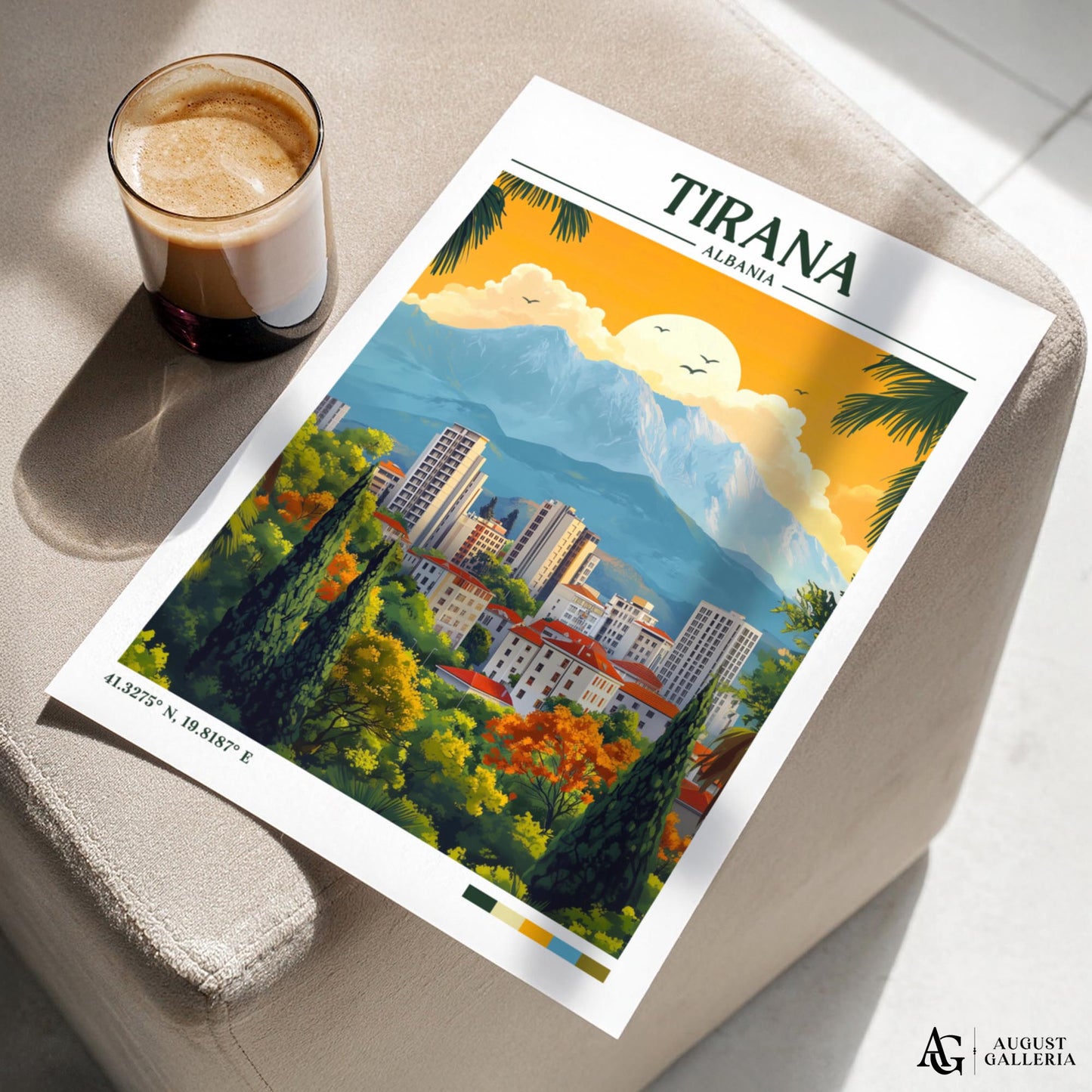 Tirana Albania Travel Print