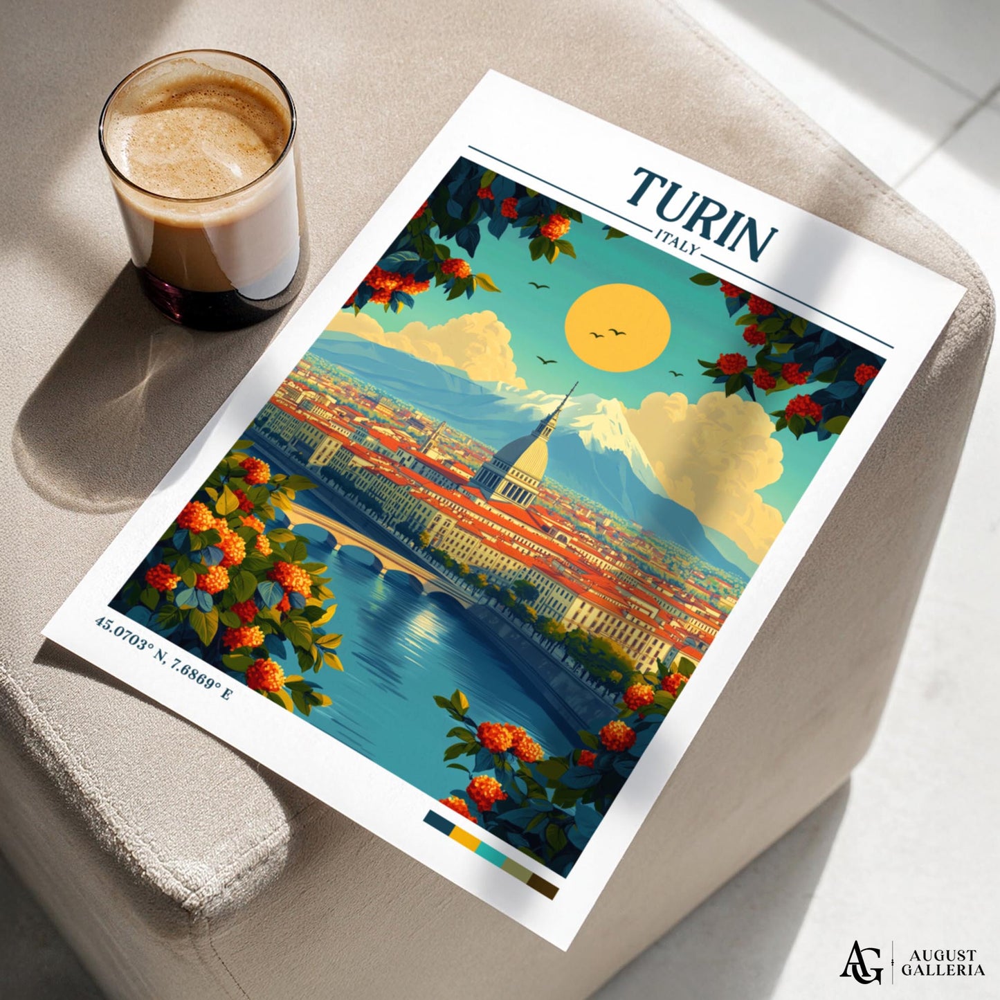 Turin Retro Travel Print