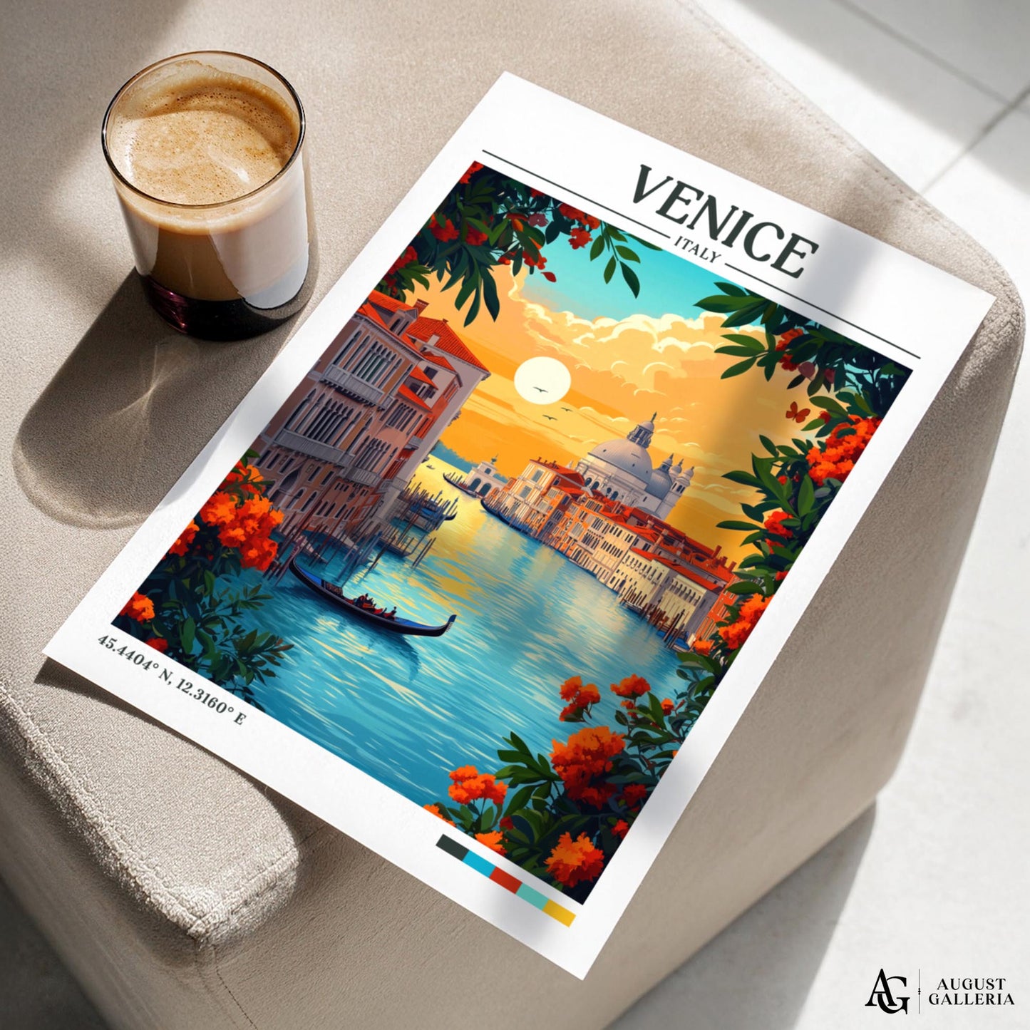 Venice Italy Retro Travel Print