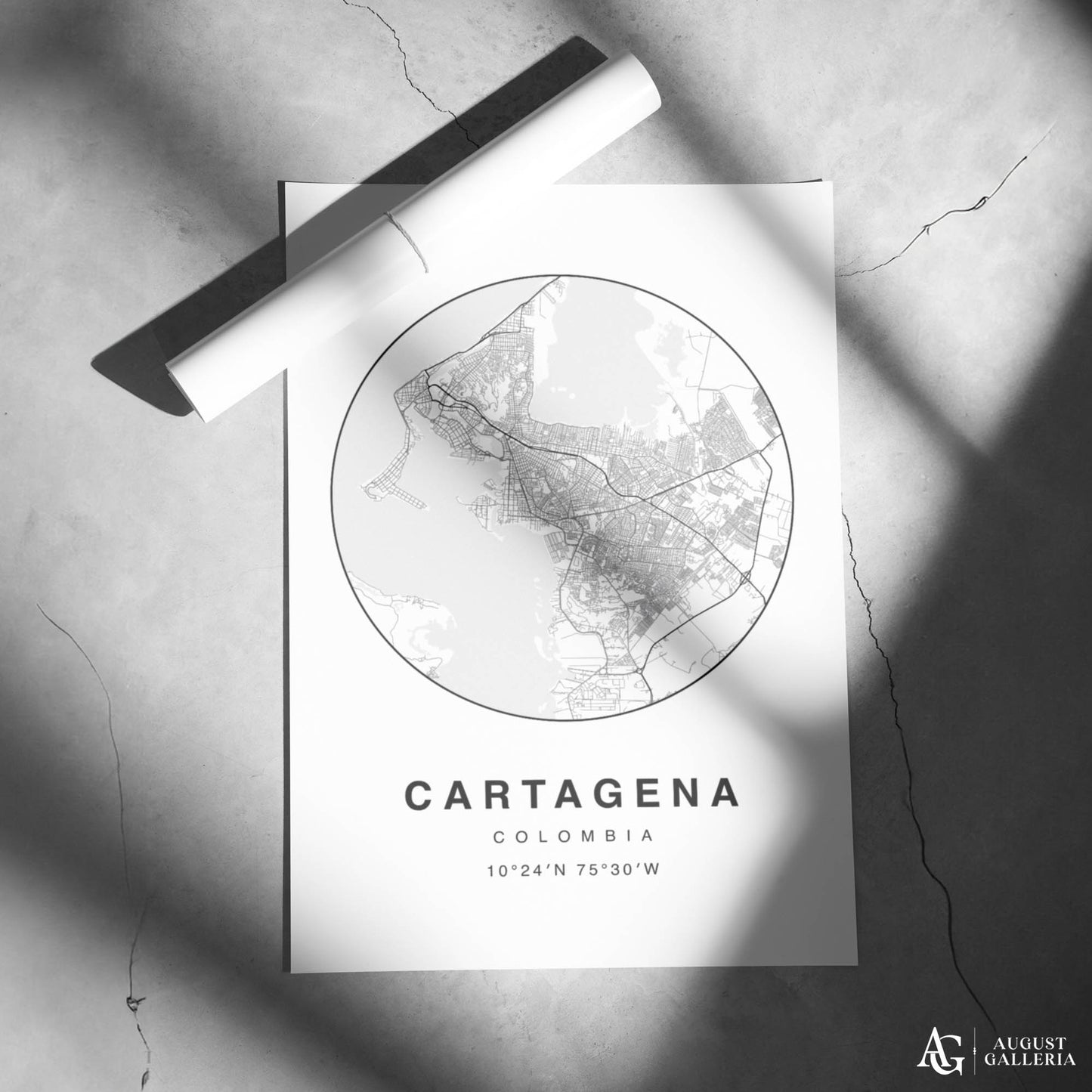 Cartagena Minimalist Map