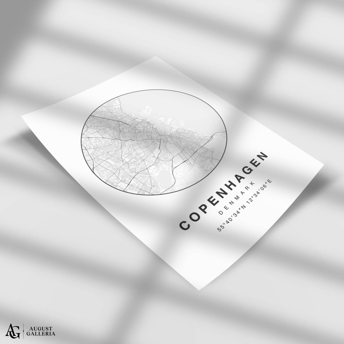 Copenhagen Minimalist Map