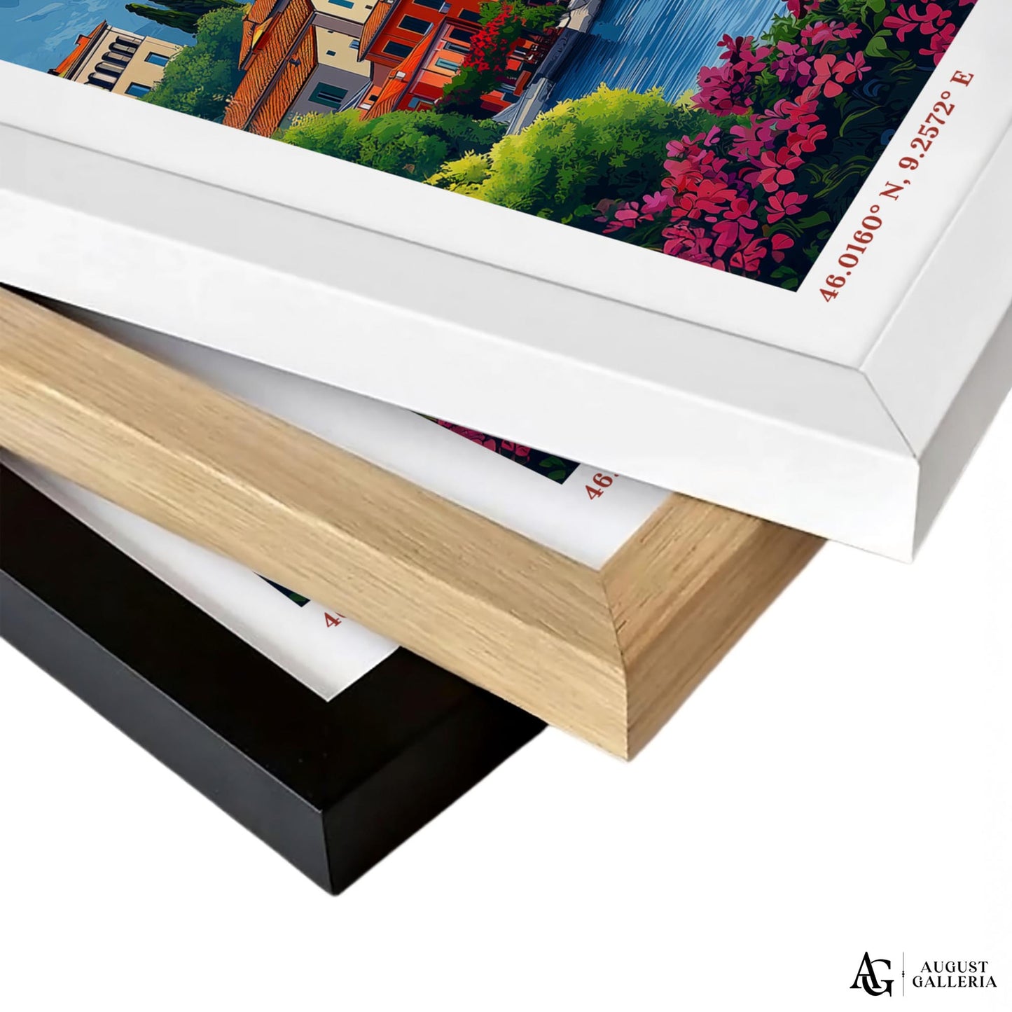 Lake Como Retro Travel Print