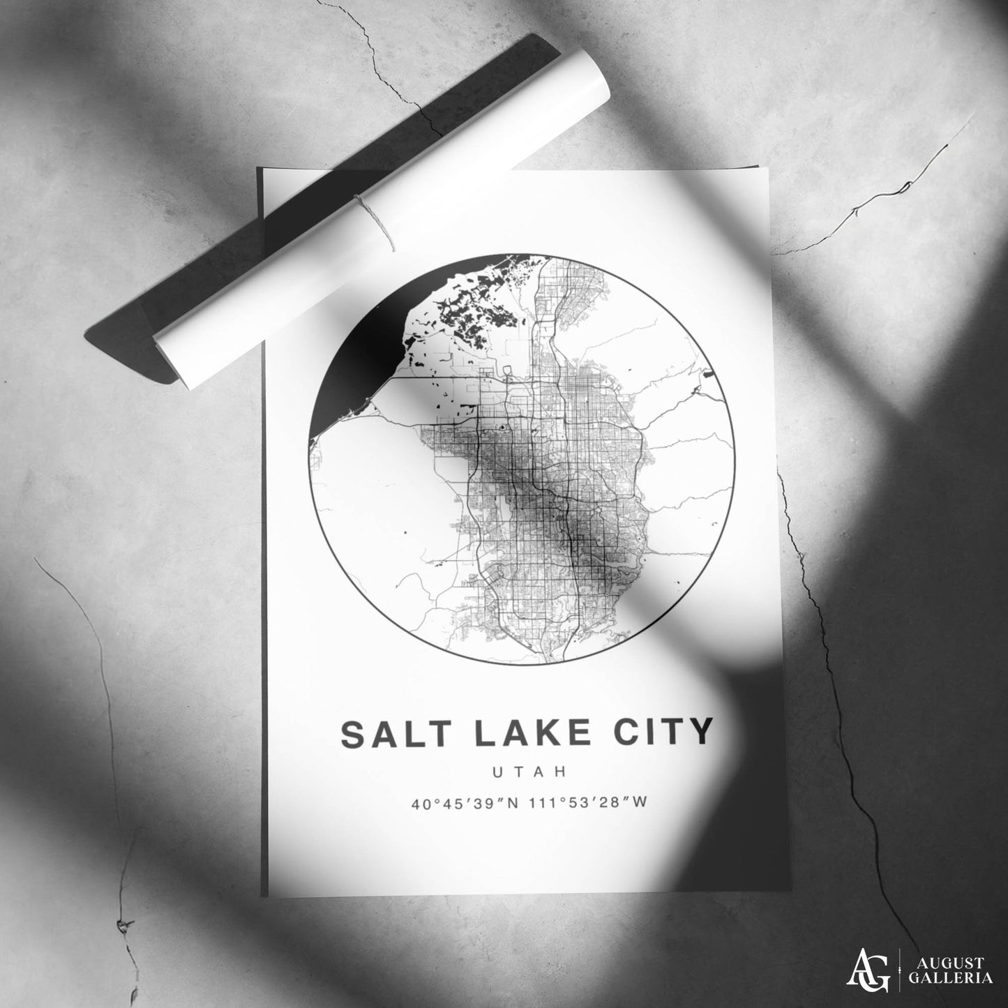 Salt Lake City Minimalist Map