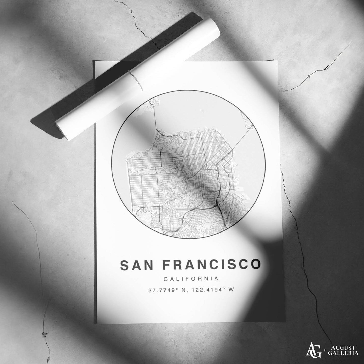 San Francisco Minimalist Map
