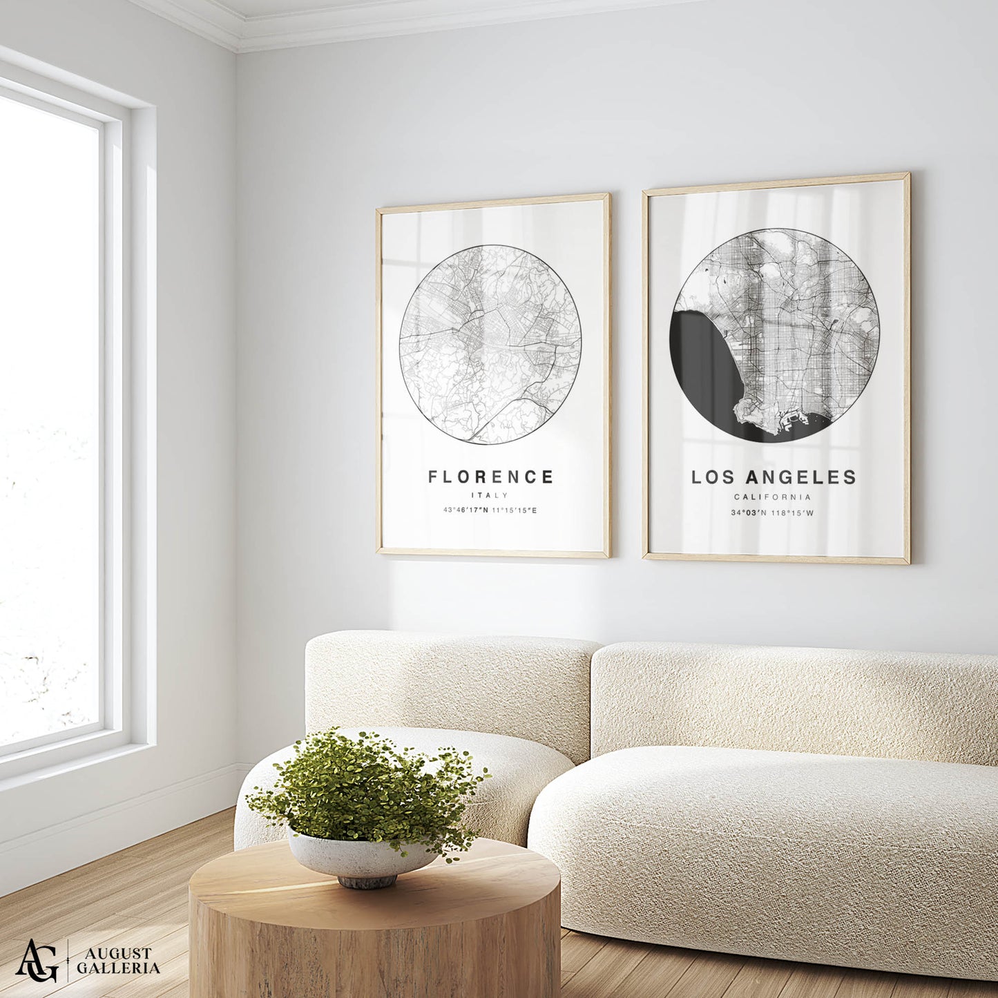 Los Angeles Minimalist Map