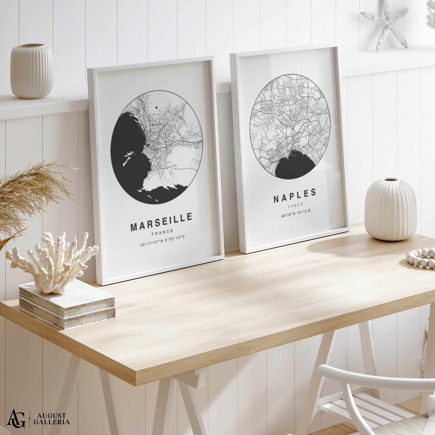 Marseille Minimalist Map