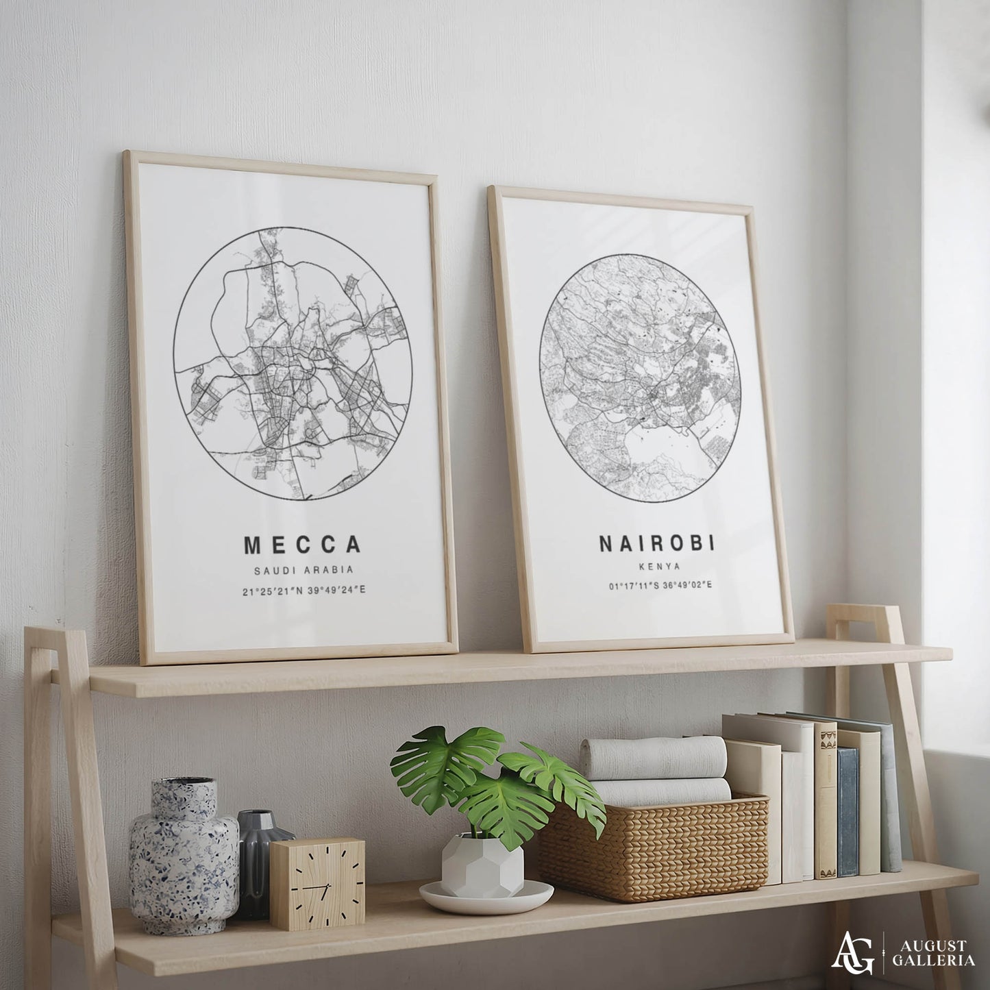 Mecca Minimalist Map